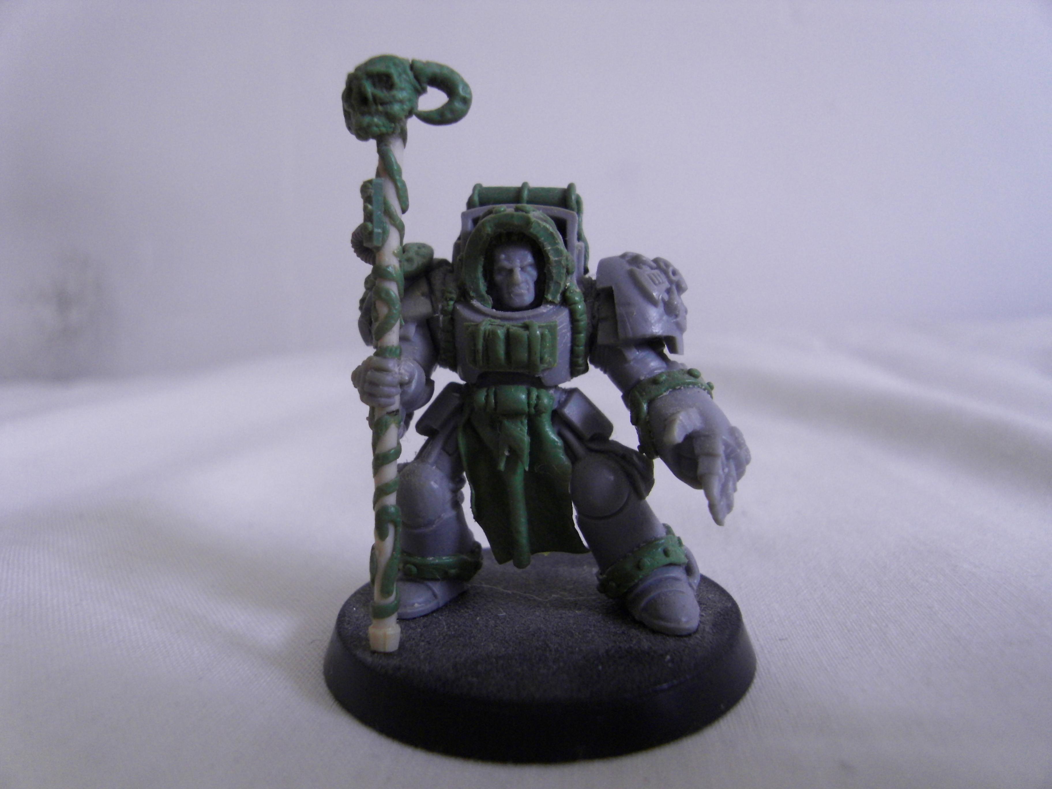 Chaplin, Greenstuff, Librarian, Sculpting, Space Marines, Terminator Armor