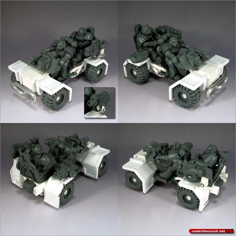 Attack Bike, Conversion, Quad Bike, Space Marines