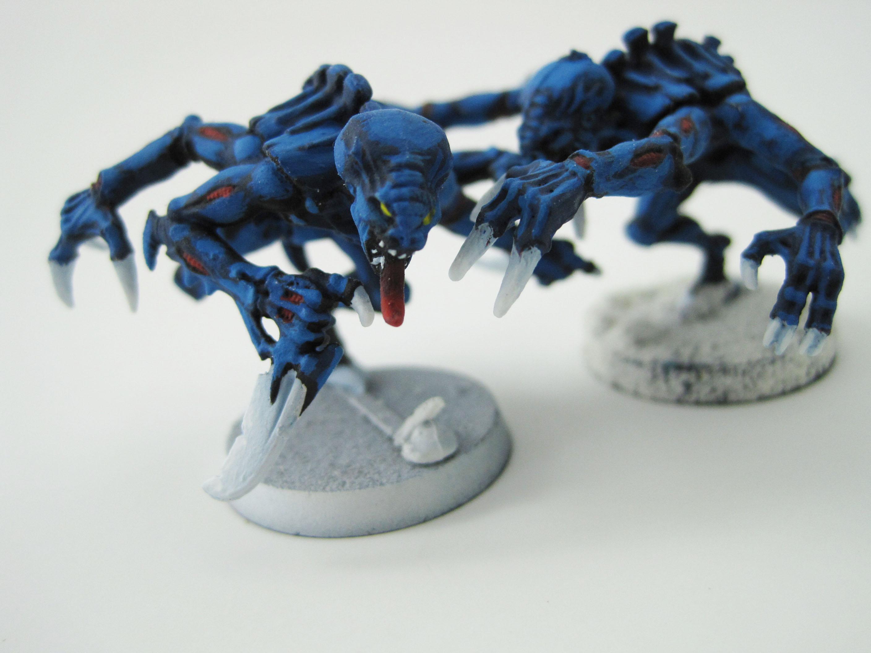 Blue, Genestealer, Kyogre, Red Carapace, Red Spots, Spot, Tyranids, White Claws