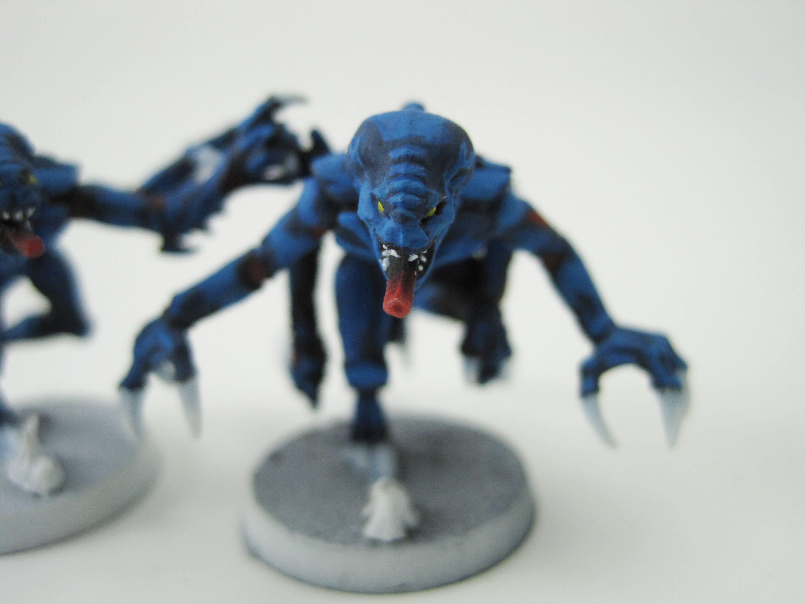 Blue, Genestealer, Kyogre, Red Carapace, Red Spots, Spot, Tyranids, White Claws