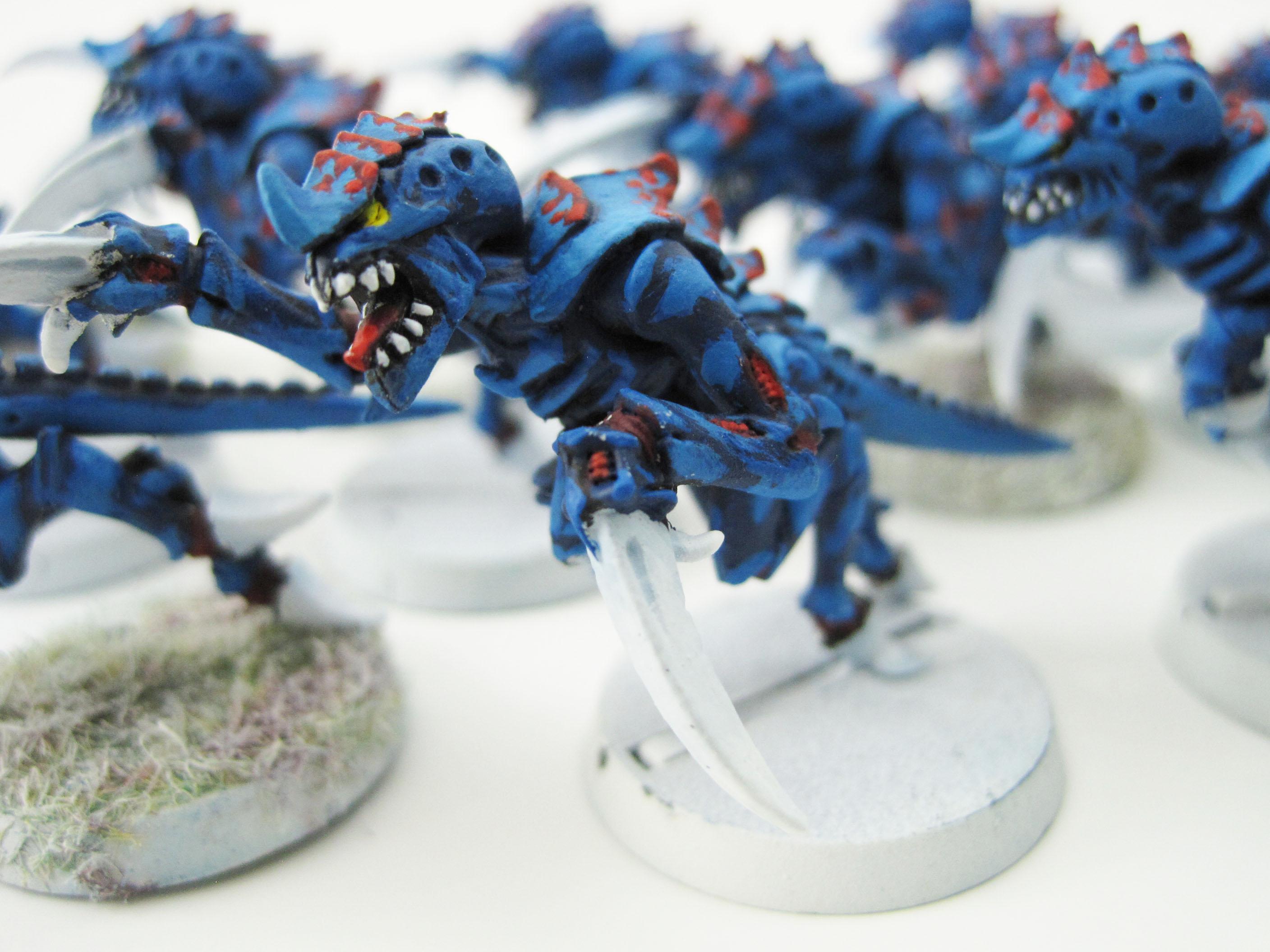 Blue, Hormagaunts, Kyogre, Red Carapace, Red Spots, Spot, Tyranids, White Claws
