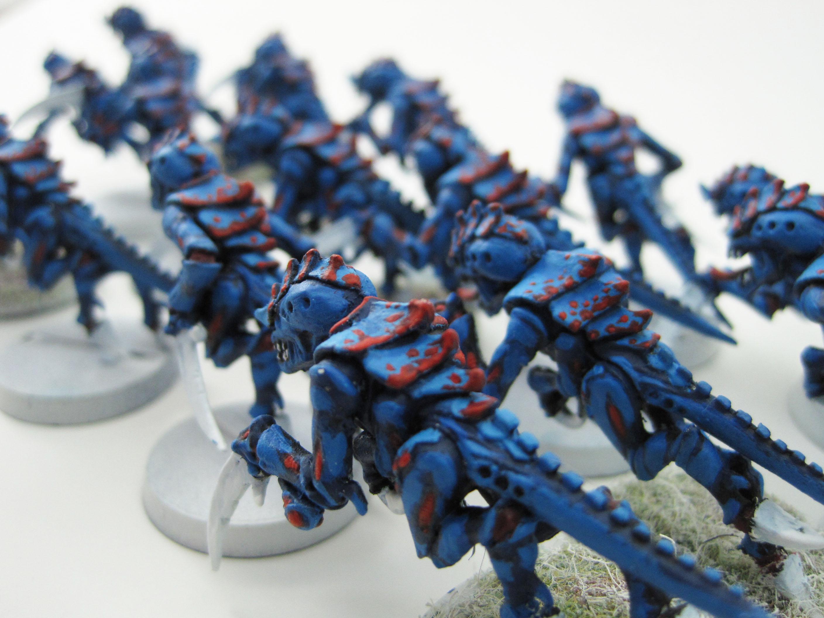 Blue, Hormagaunts, Kyogre, Red Carapace, Red Spots, Spot, Tyranids, White Claws