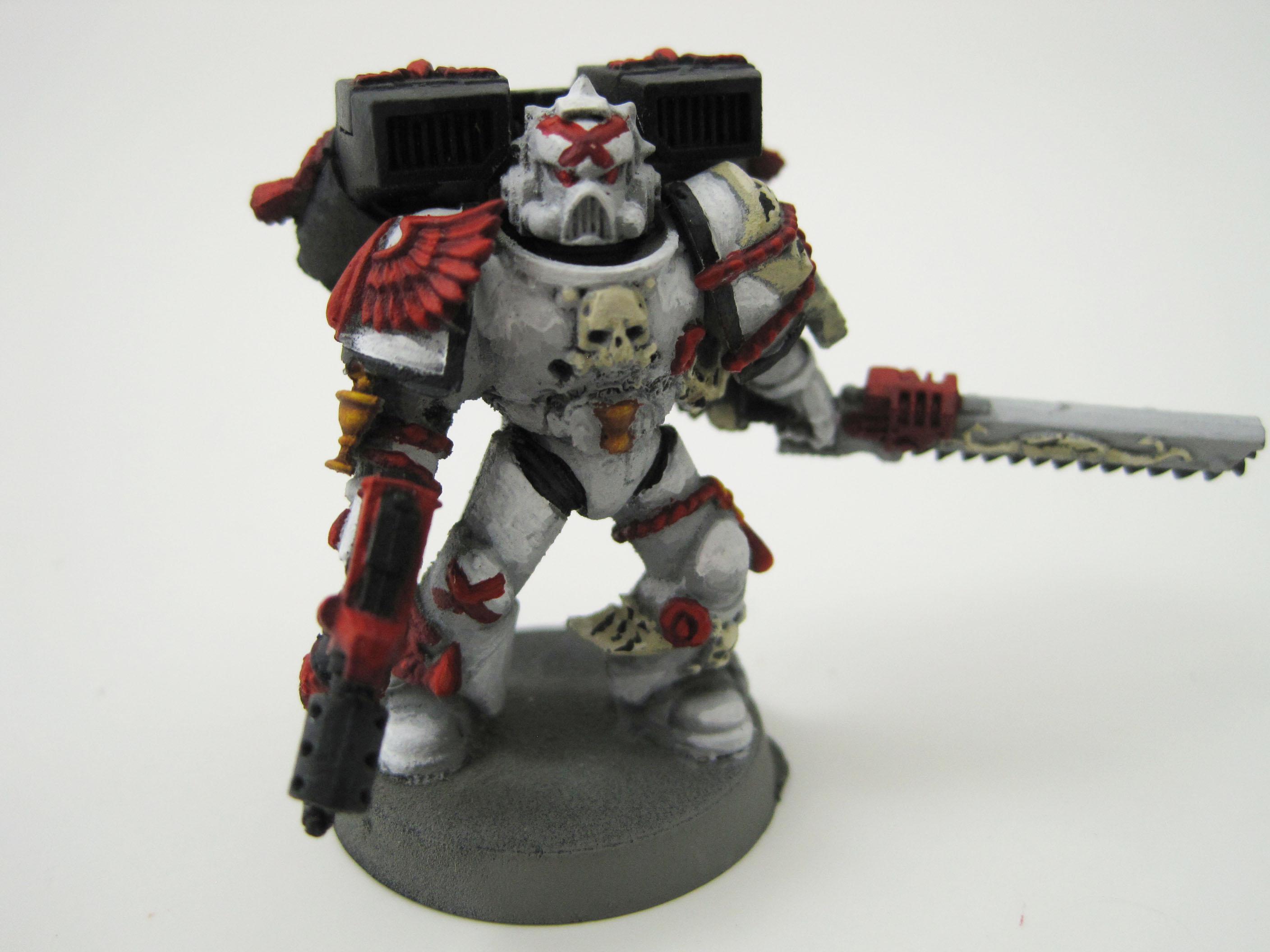 Angels Encarmine, Blood Angels, Chainsword, Company, Death, Death Company, White Death Company