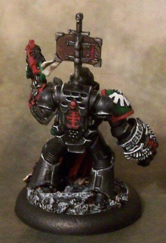 Dark Angels, Death Watch, Death Watch Marine, Freehand, Ordo Xenos, Space Marines