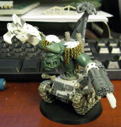 Conversion, Cybork, Greenstuff, Orks, Scratch Build, Sculpting, Warboss, Warhammer 40,000