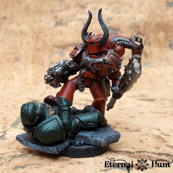 Chaos, Chaos Space Marines, Conversion, Dark Angels, Khorne, Markers, Objective Marker, Space Marines, Trophy, Warhammer 40,000, World Eaters