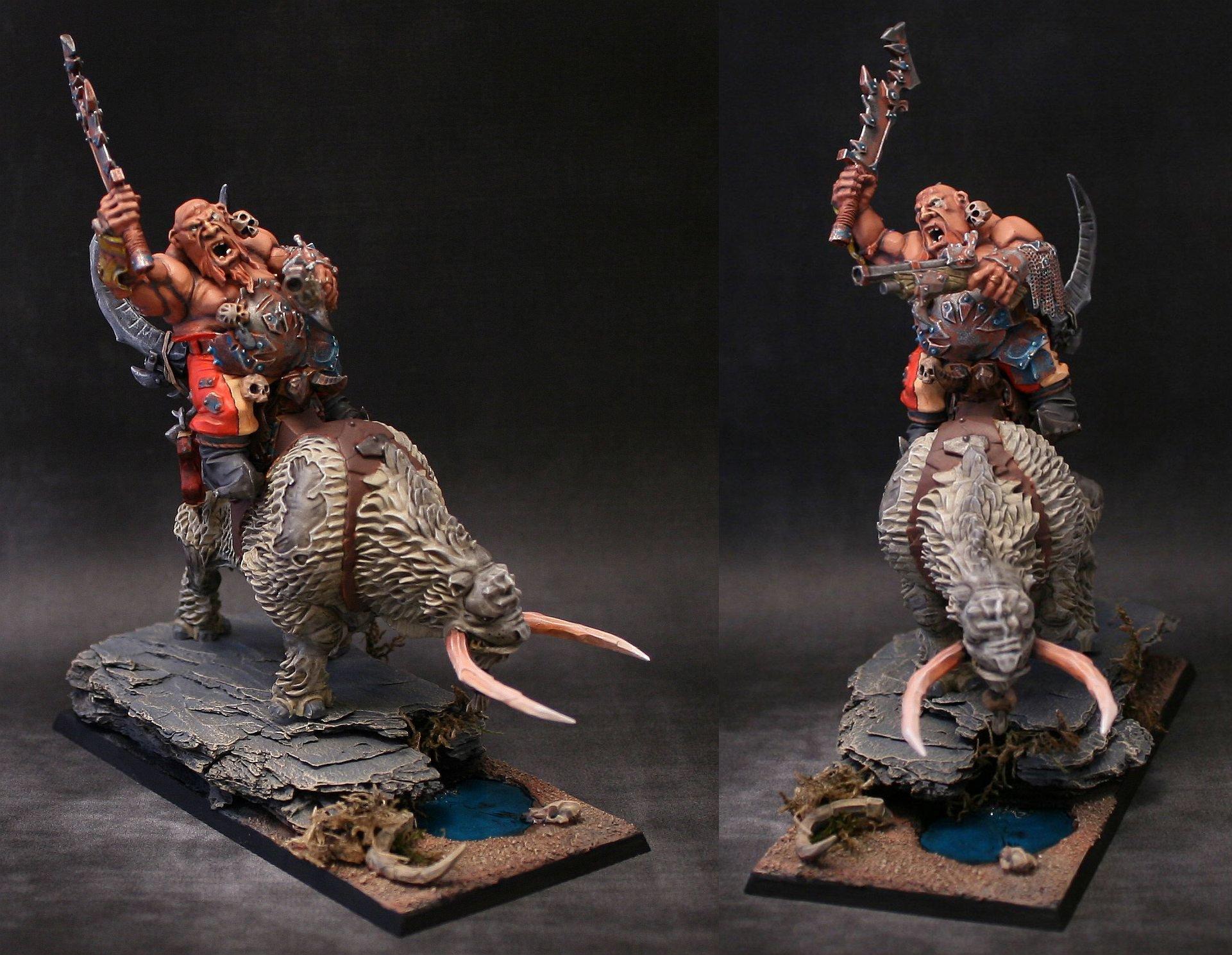 Cavalry, Crusher, Mournfang, Ogre Kingdoms, Ogres, Warhammer Fantasy