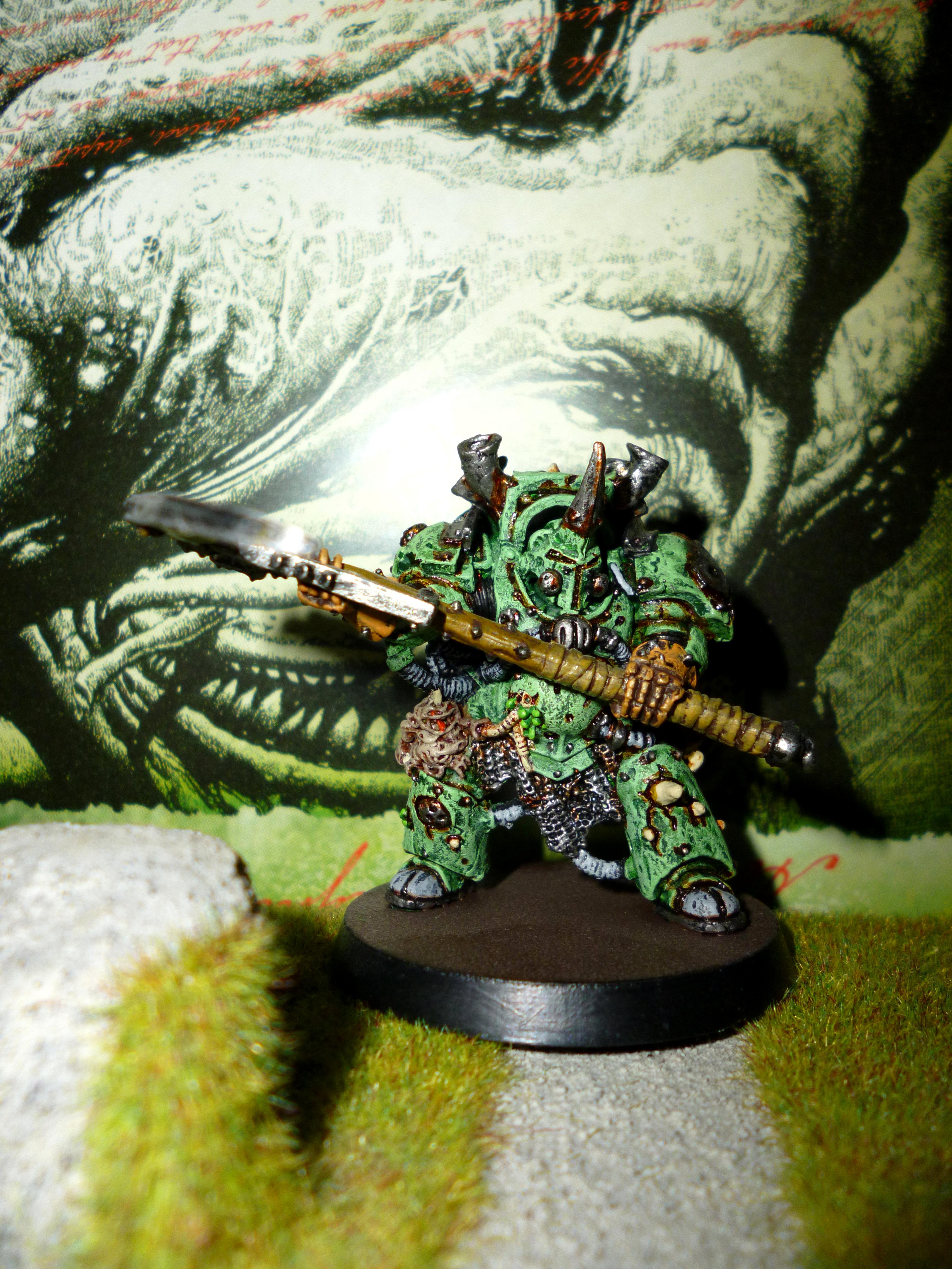 Chaos, Lord, Nurgle, Space Marines, Typhus