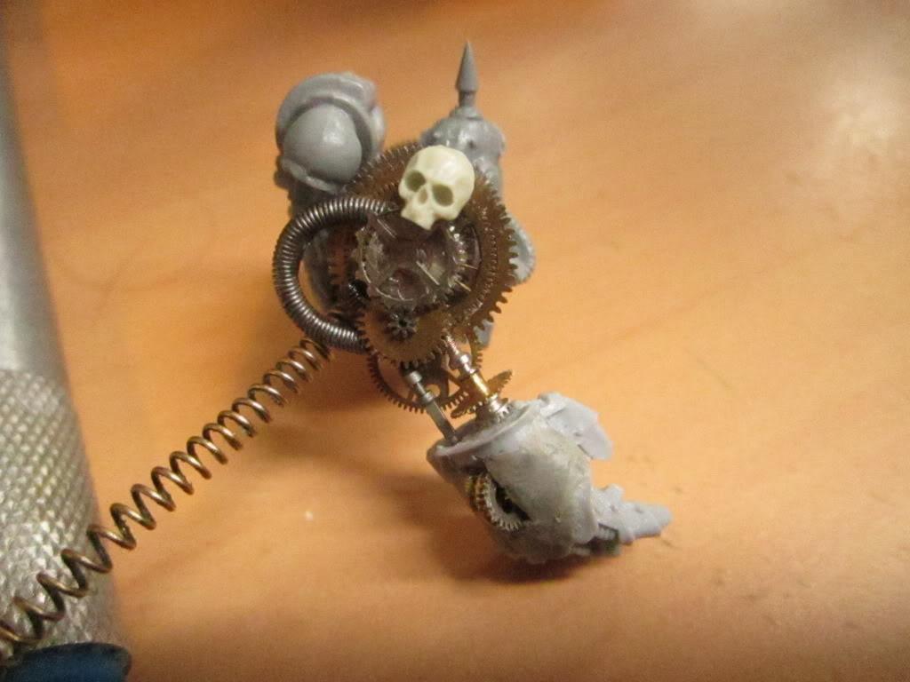 Chaos, Chaos Space Marines, Chosen, Clockpunk, Death Guard, Nurgle, Plague Marines, Steampunk, Work In Progress