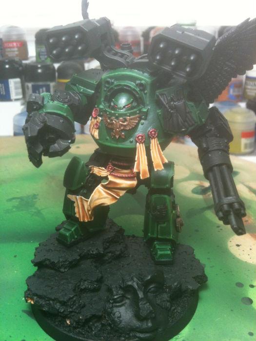 Dark Angels Contemptor Front Detailing