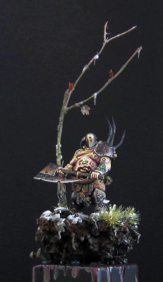 Custom, Lord, Nurgle, Showpiece. Freehand
