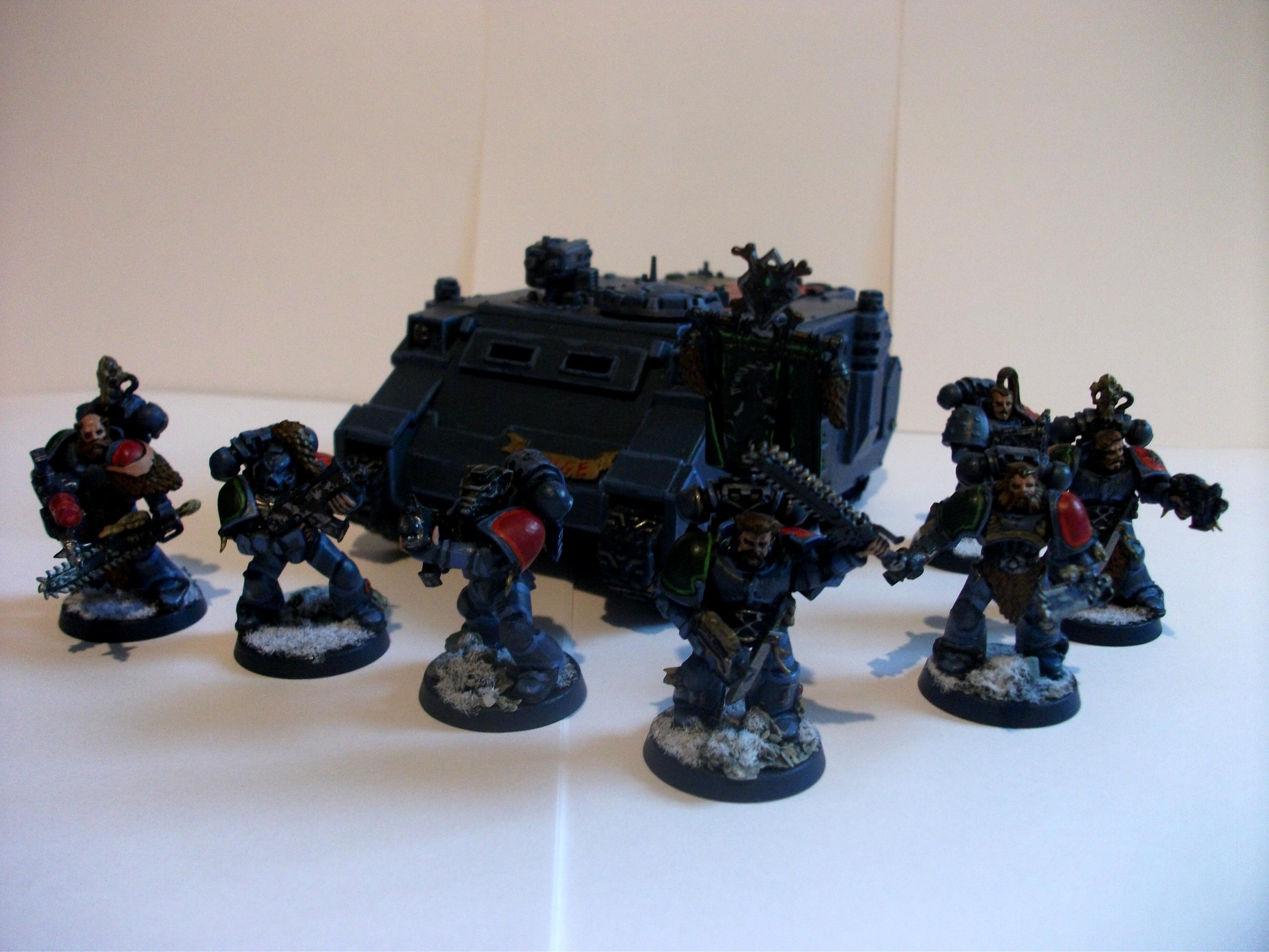Grey Hunters, Rhino, Space Marines, Space Wolves, Warhammer 40,000