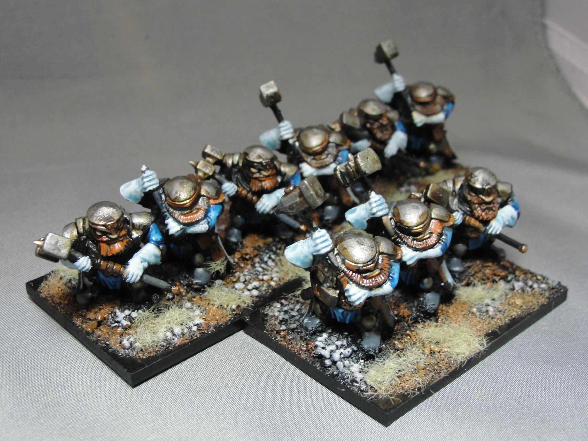 Dwarves, Painted, Fantasy, Dwarfs, Hammerers, Mantic, Hordes of the Things