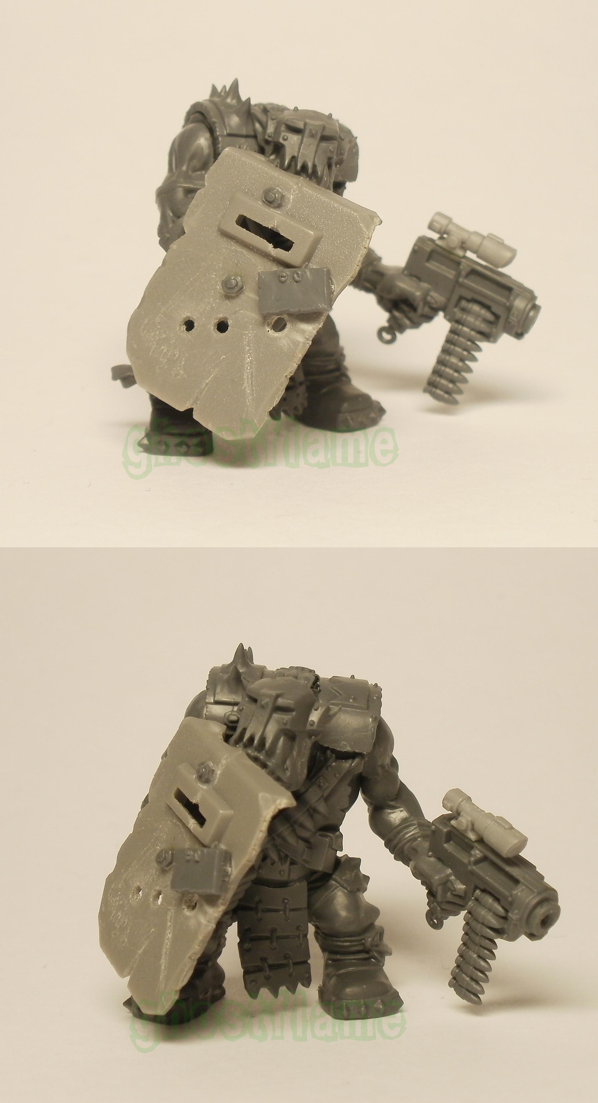 Ghostflame, Gorkamorka, Nob, Orks, Shield, Trukk Door