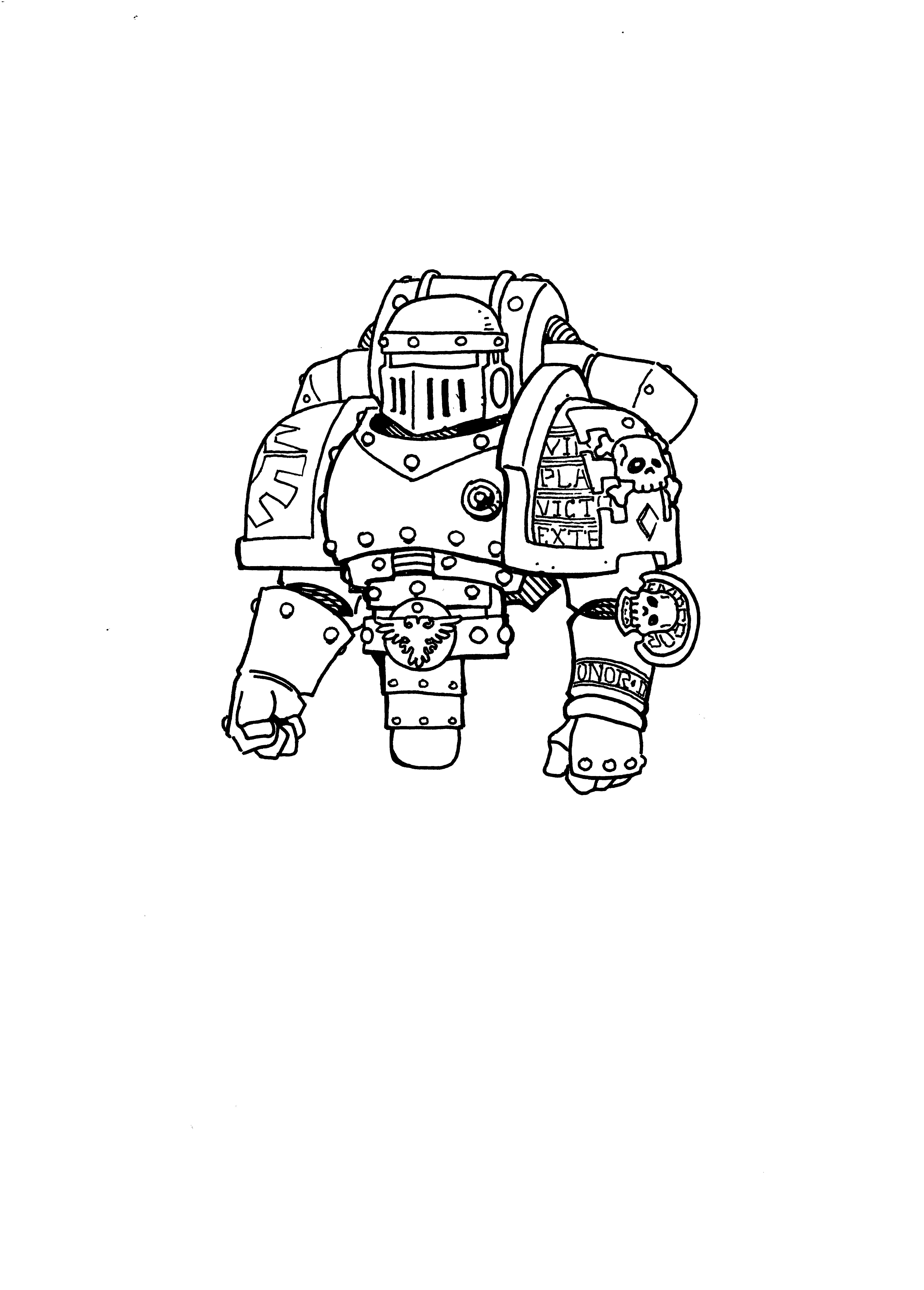 Crusader, Deathwatch, Mk, Power Armour, Space Marines