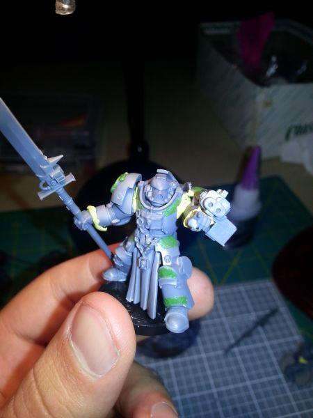 Conversion, Grey Knights, Librarian, Space Marines, Terminator Armor, Work In Progress