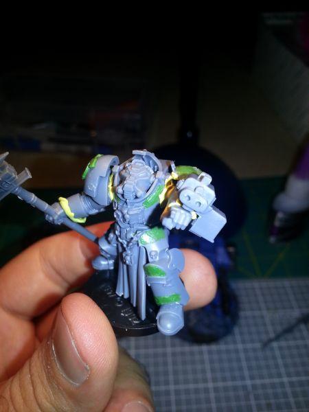 Conversion, Grey Knights, Librarian, Space Marines, Terminator Armor, Work In Progress