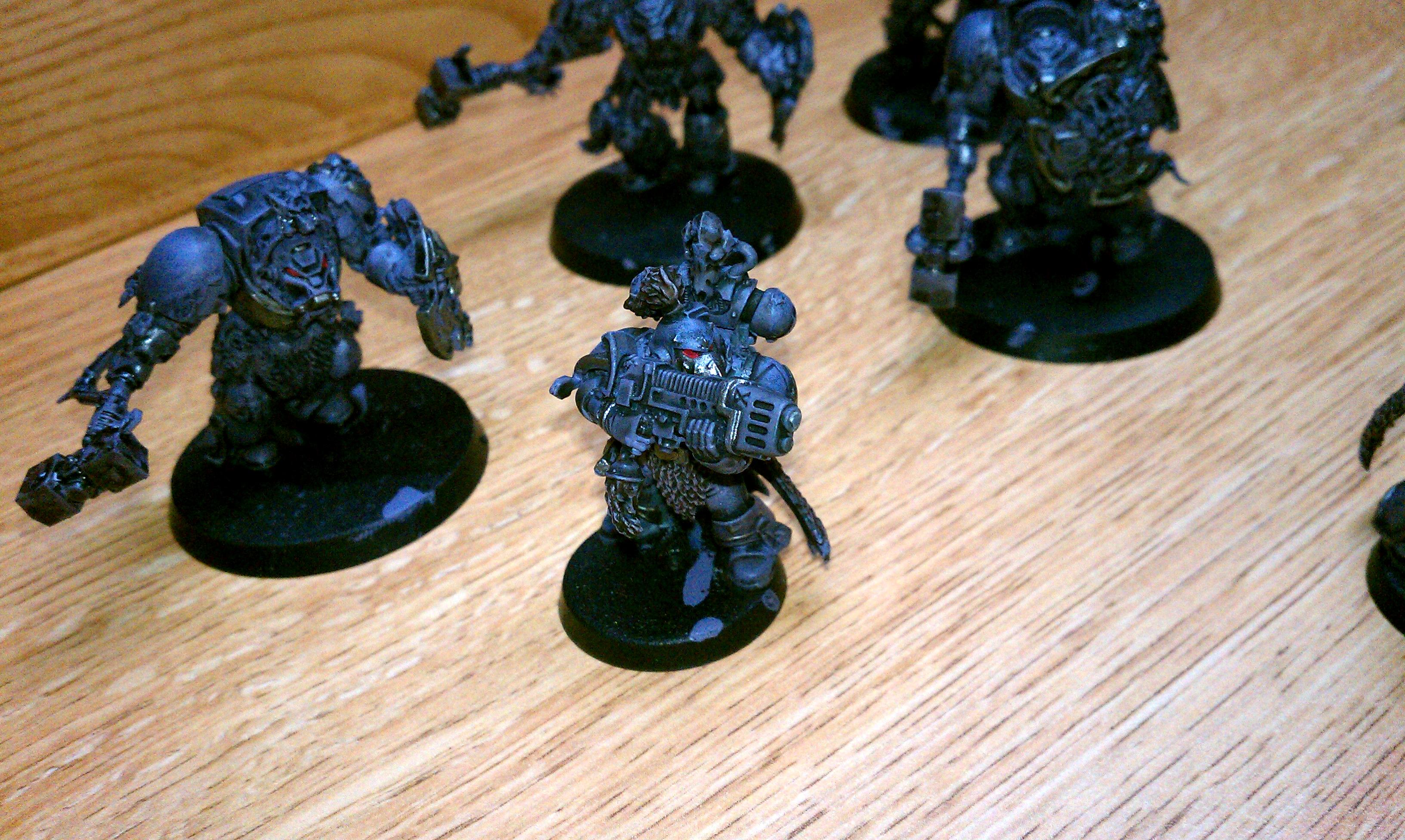 Grey Hunters, Space Wolves, Terminator Armor, Wolf Guard