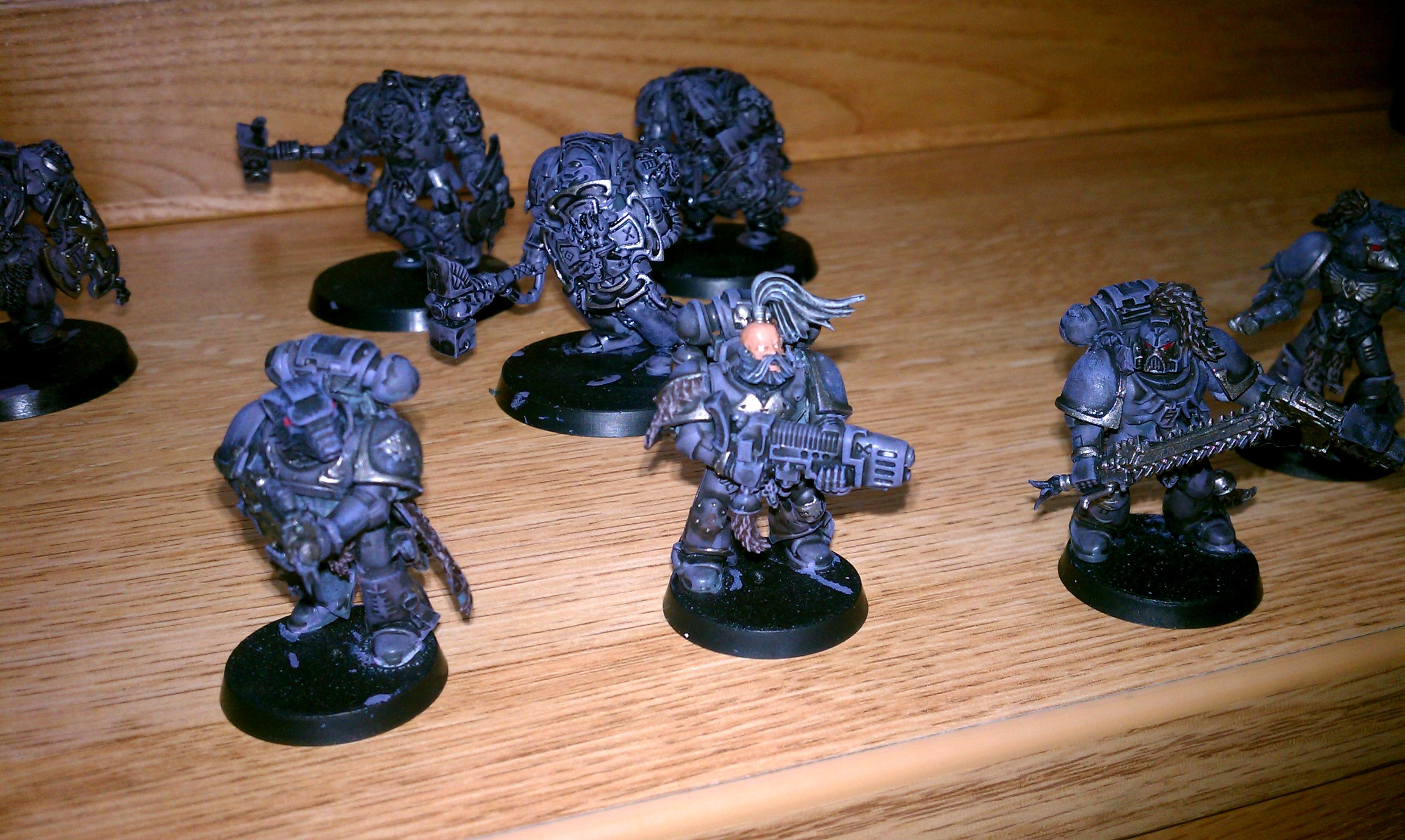 Grey Hunters, Space Wolves, Terminator Armor, Wolf Guard