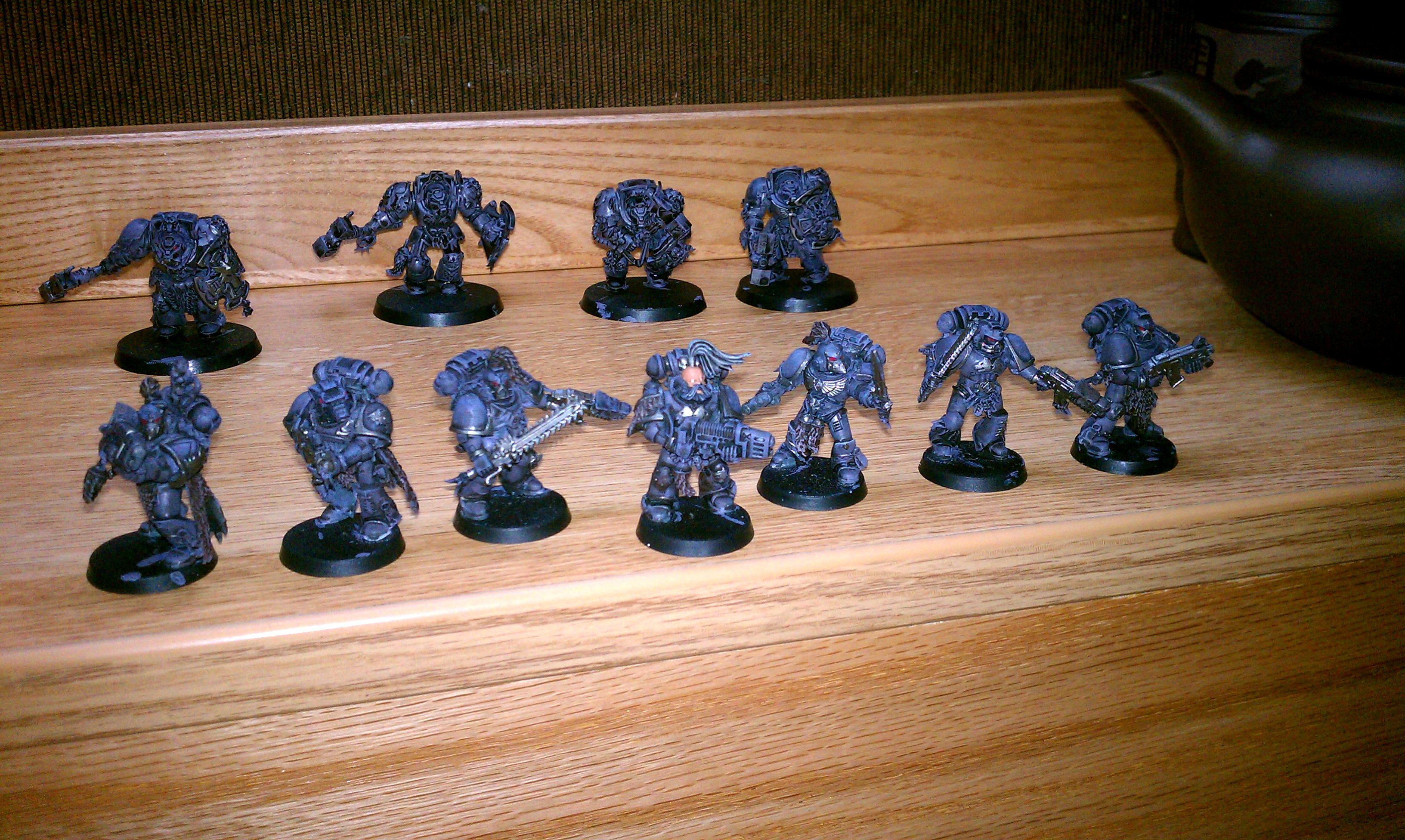 Grey Hunters, Space Wolves, Terminator Armor, Wolf Guard