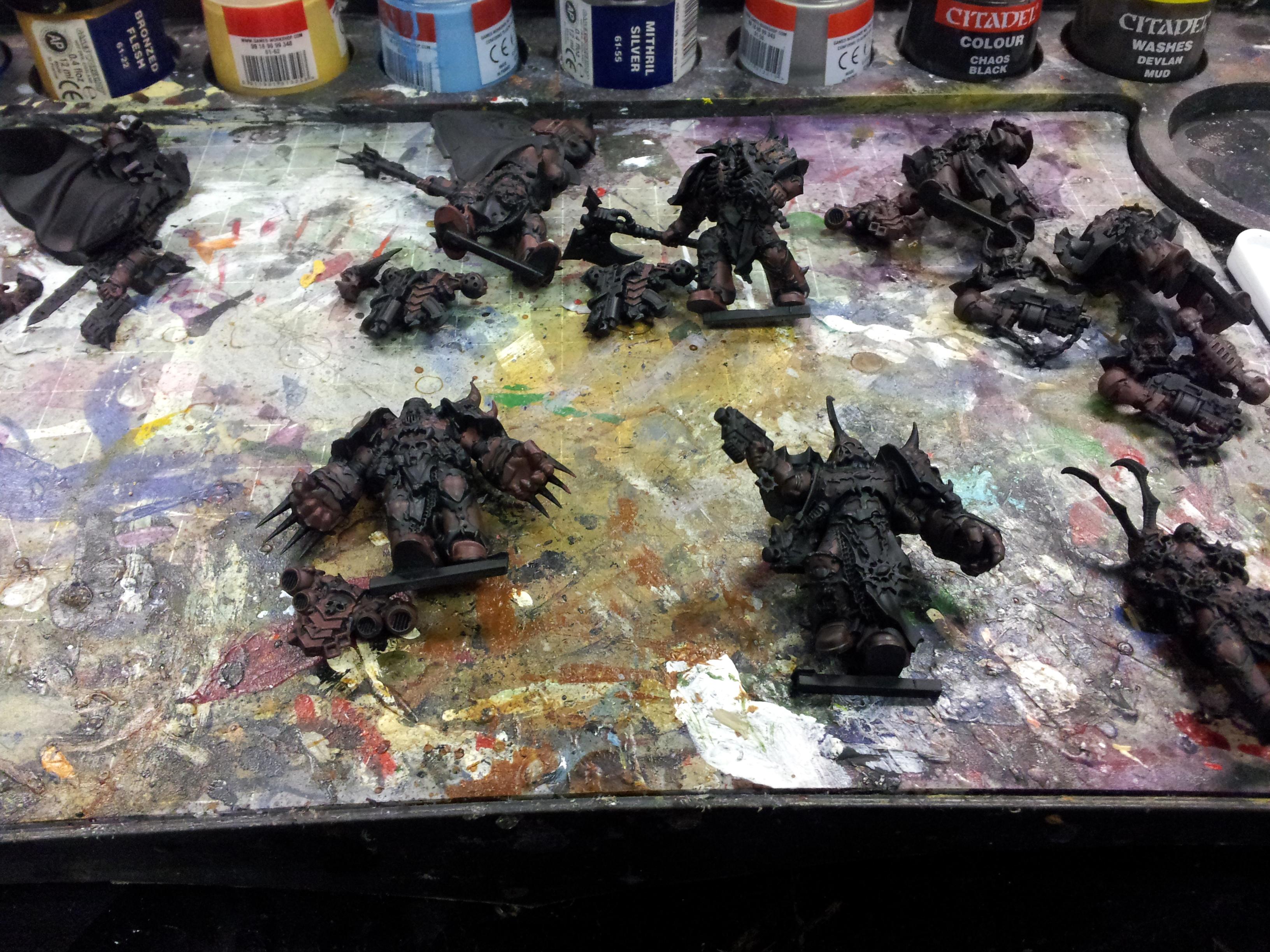 Chaos Space Marines, Chosen, Dark Vengeance, Deadshot, Khorne, Work In Progress