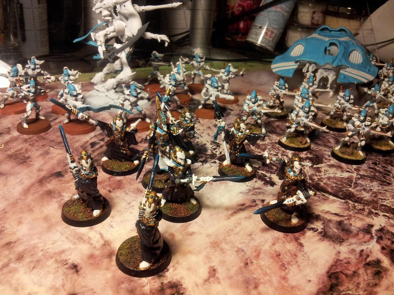 Eldar, Farseer, Seer Council, Warlock, Work In Progress, Wraithlord
