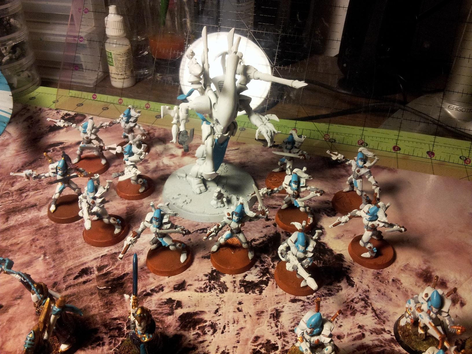 Eldar Wip, Storm Guardians, Terrain Mat, Work In Progress