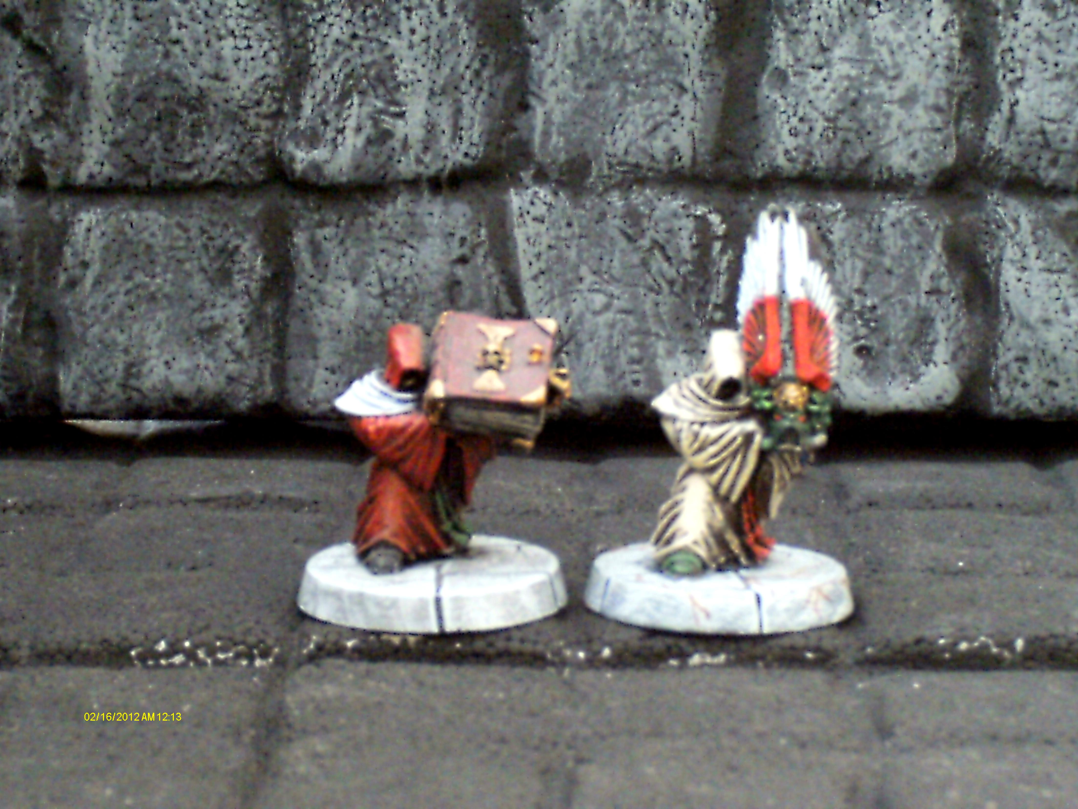 helmet and book bearers