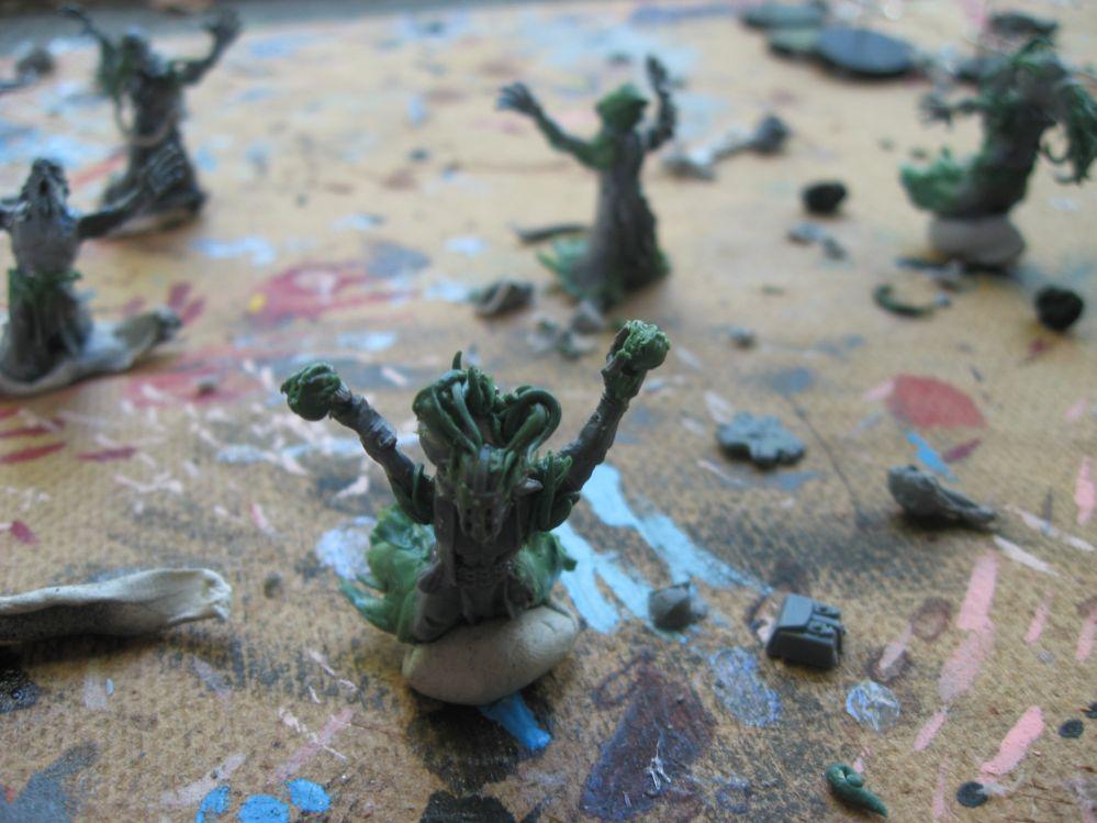 Chaos, Chaos Daemons, Conversion, Daemons, Flamers Of Tzeentch, Harrowed