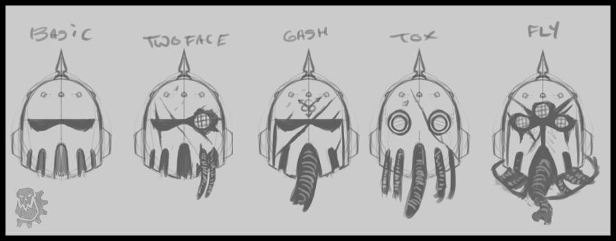 Plague Marine Head Concepts