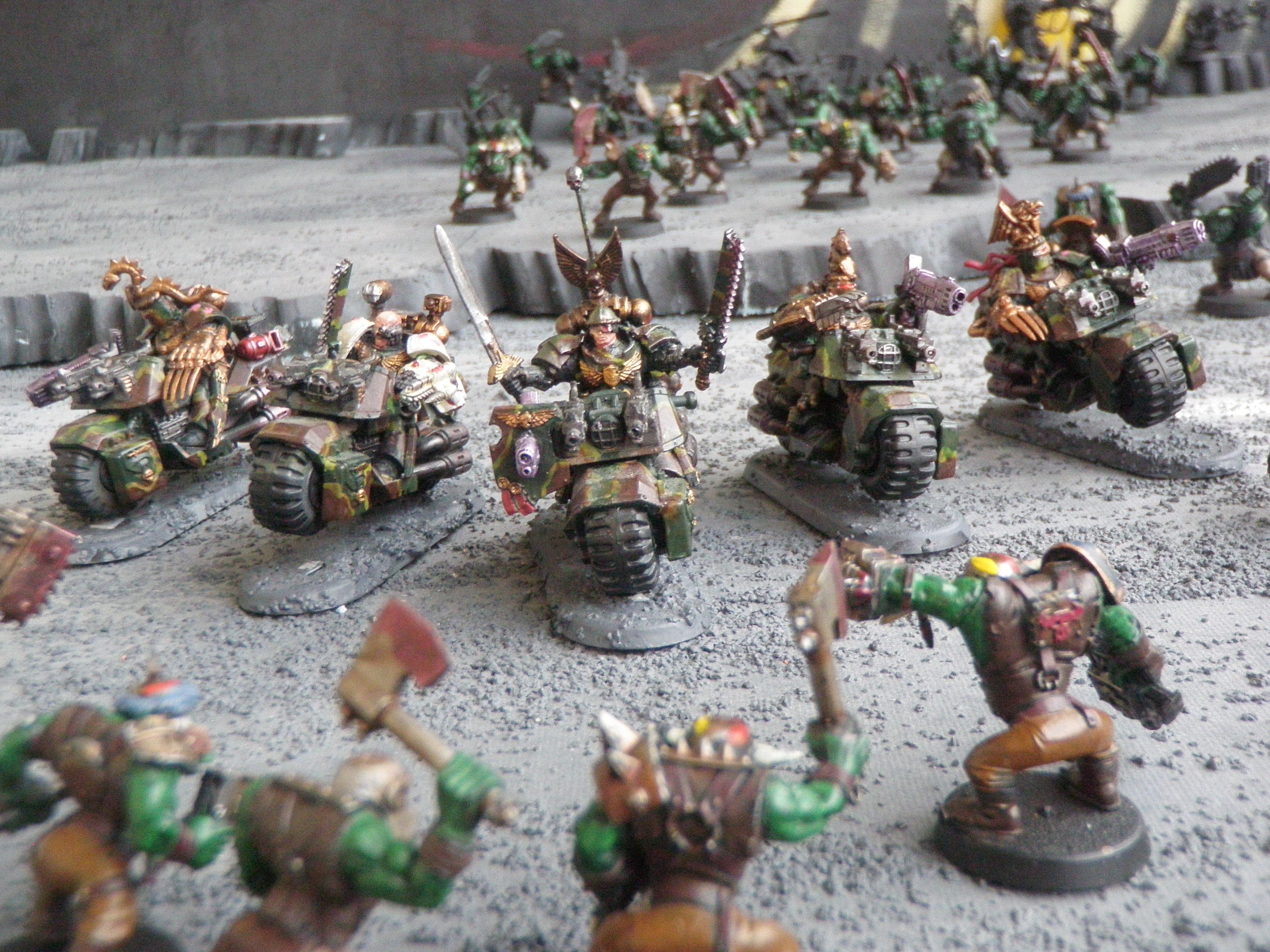 Bike, Camouflage, Command Squad, Space Marines
