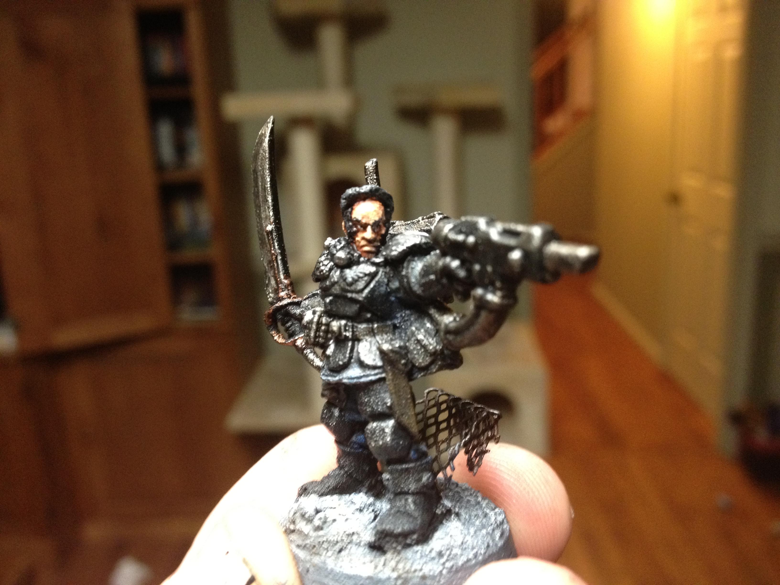 Kasrkin Lieutenant Kolso, in all his painted glory!