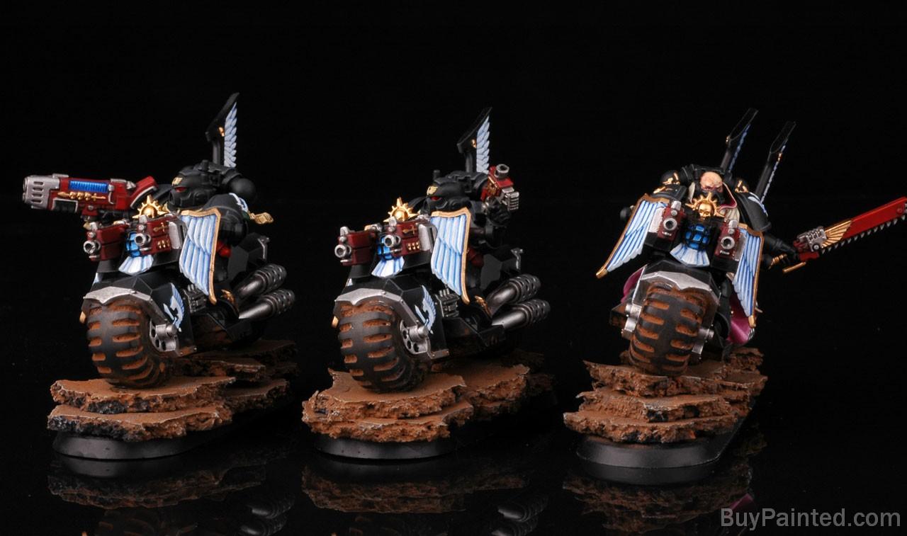 Bike, Buypainted, Dark Angels, Dark Vengeance, Ravenwing, Squadron, Warhammer 40,000, Warhammer Fantasy