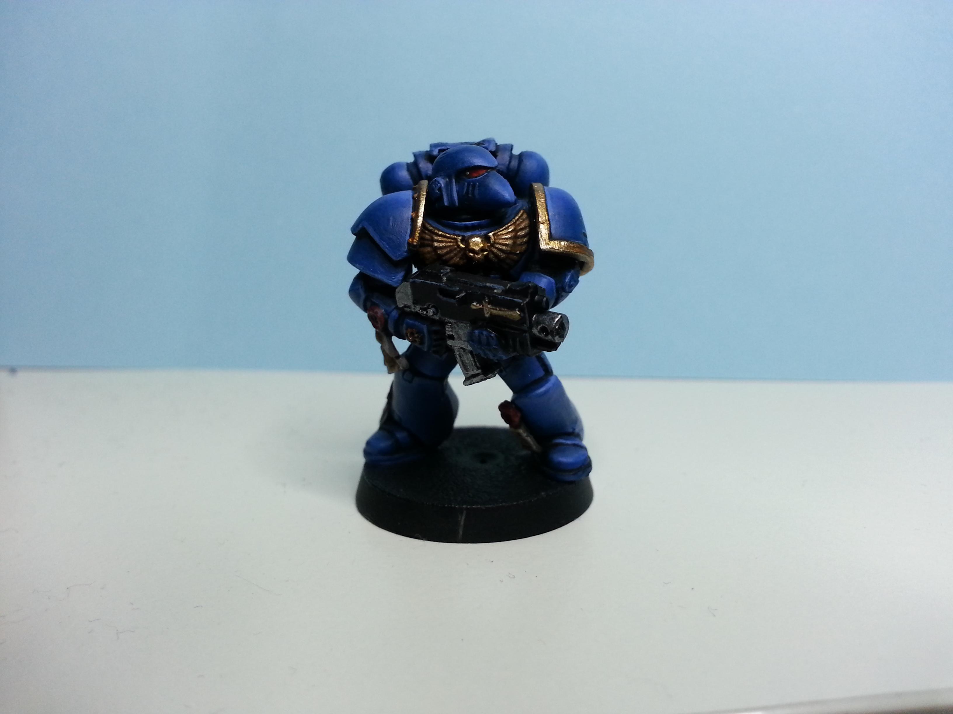 Blending, Space Hulk, Space Marines, Squad, Tactical, Ultramarines, Wet