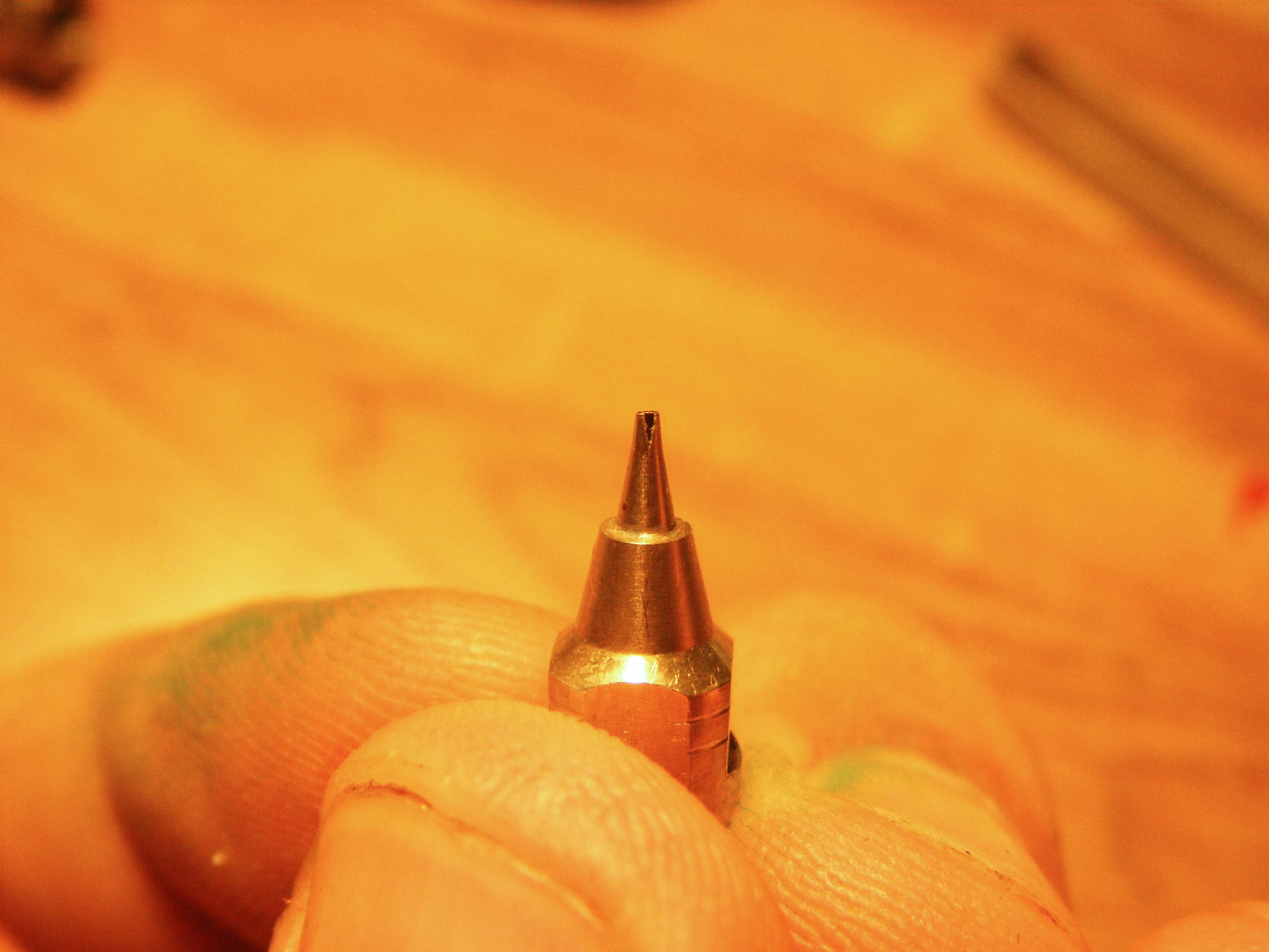 Damaged Airbrush tip