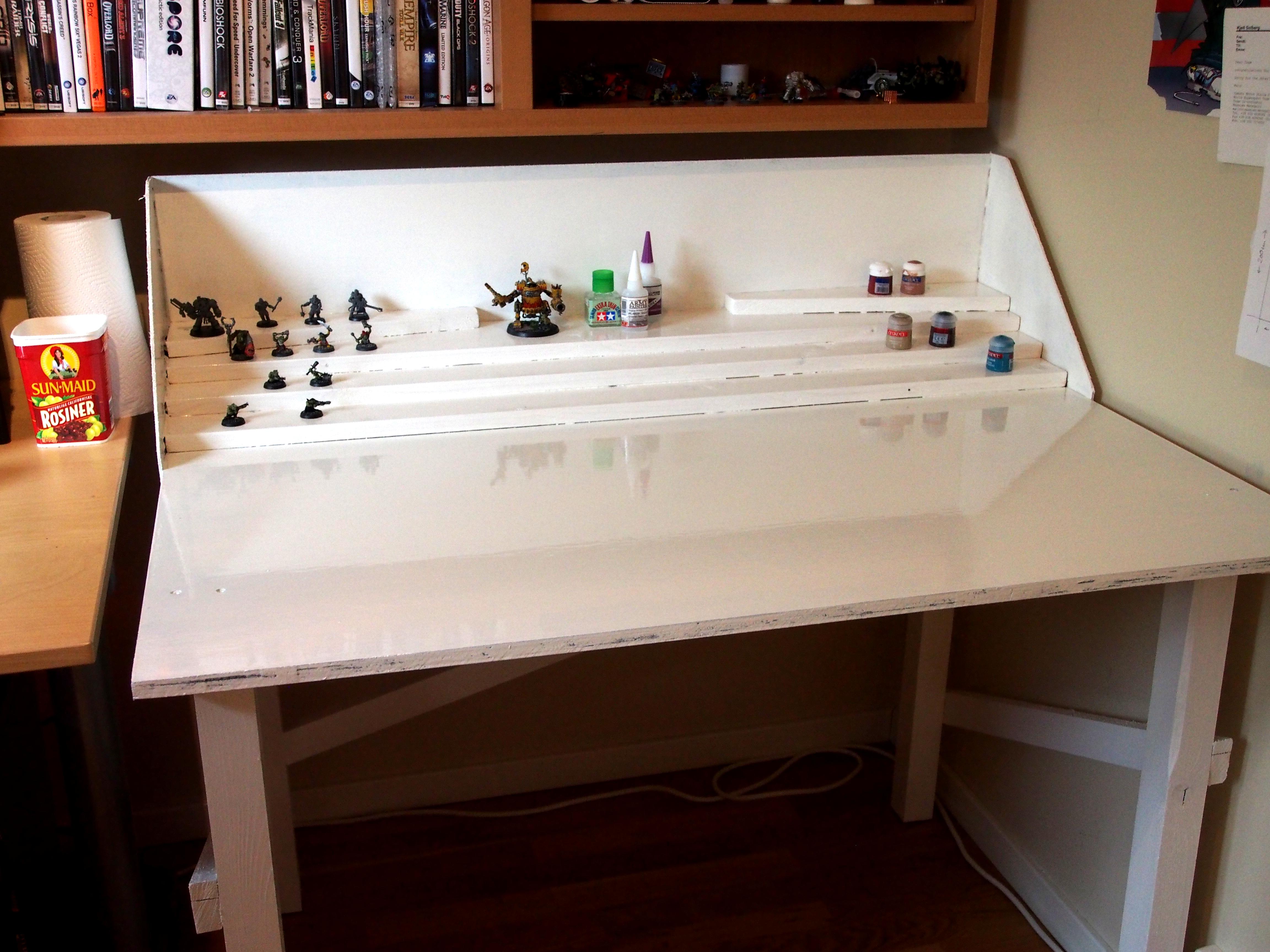 Game Table, White, Workplace