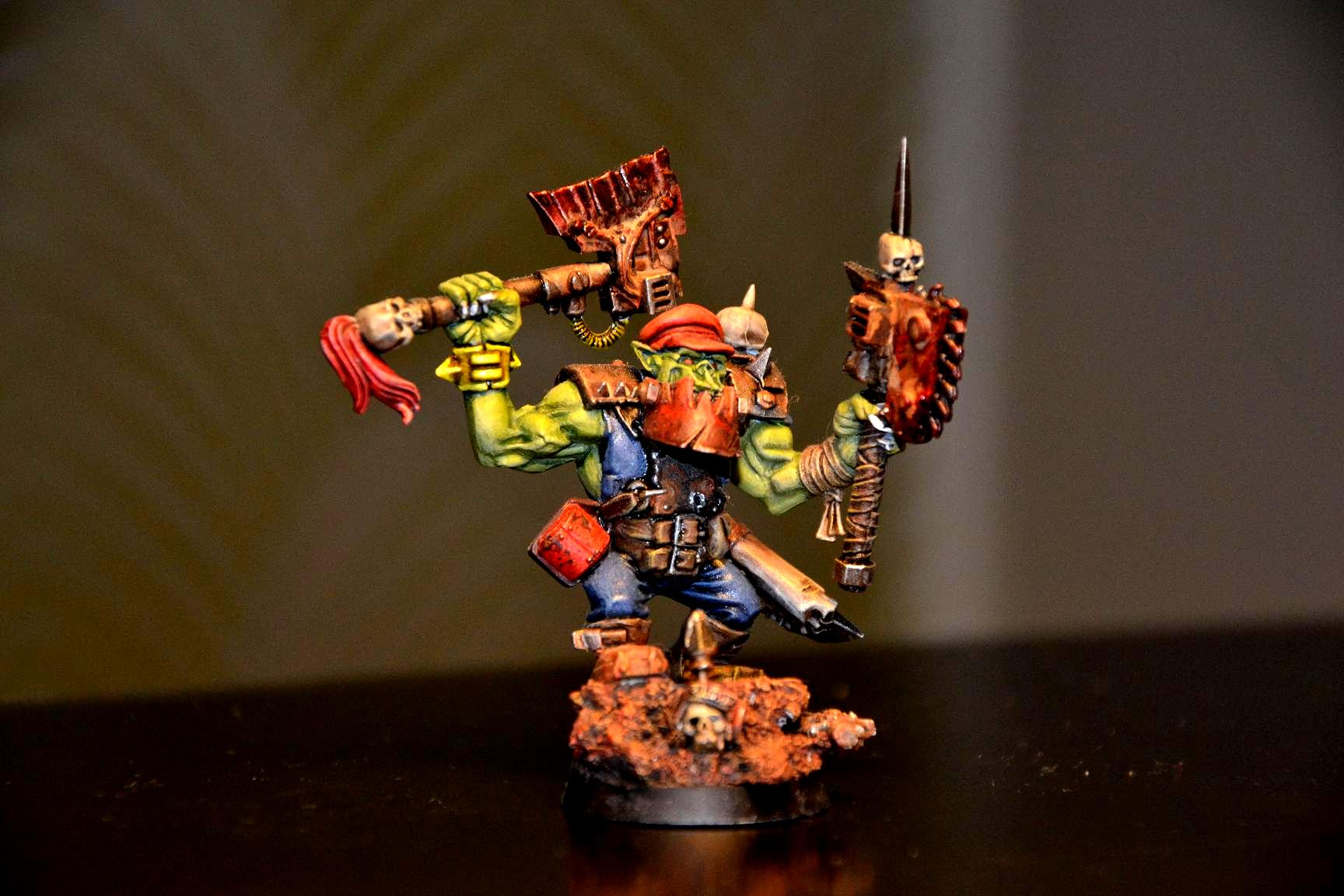 Ard Boys, Blood Axe, Boys, Nob, Orks, Shootas