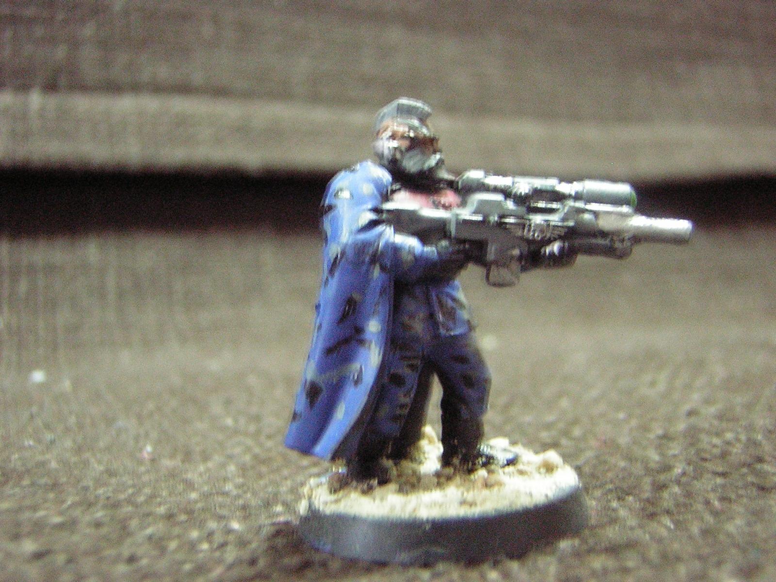 A sniper with a wolf scout head and an attempt at urban camo