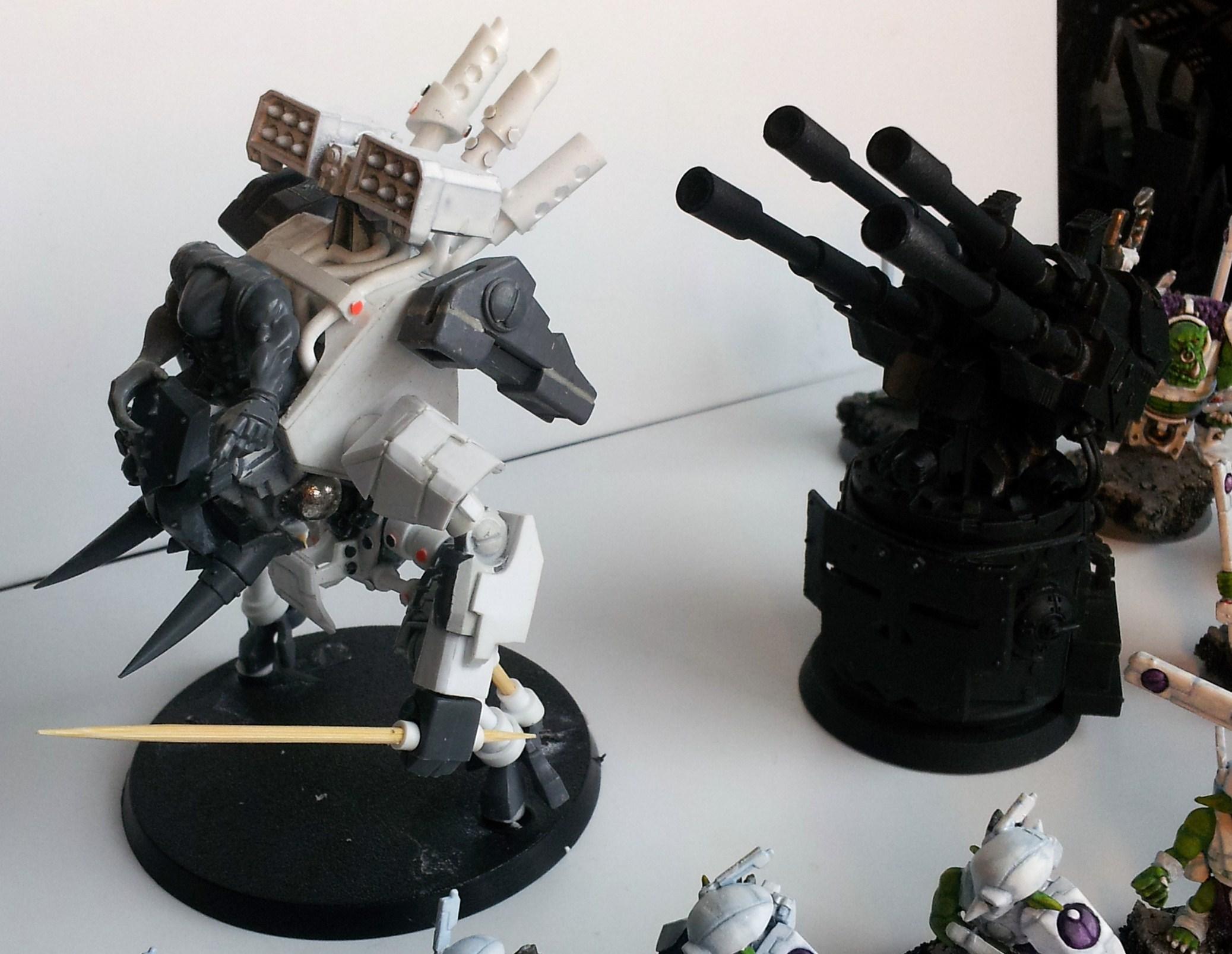 Allies, Broadsides, Conversion, Convert, Crisis Battlesuit, Fire Warriors, Grots, Orks, Suit, Tau