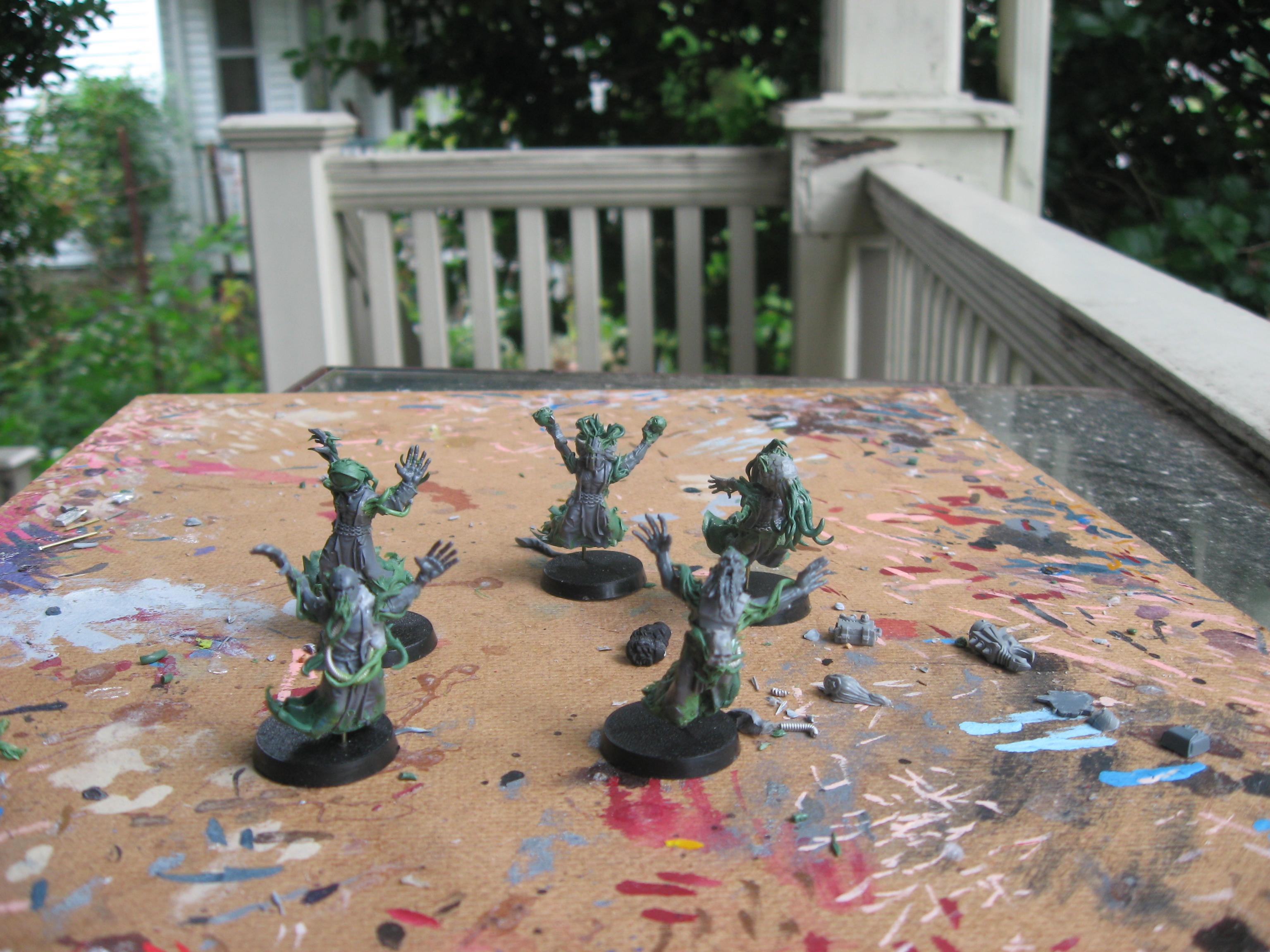 Chaos, Chaos Daemons, Conversion, Daemons, Flamers Of Tzeentch, Harrowed