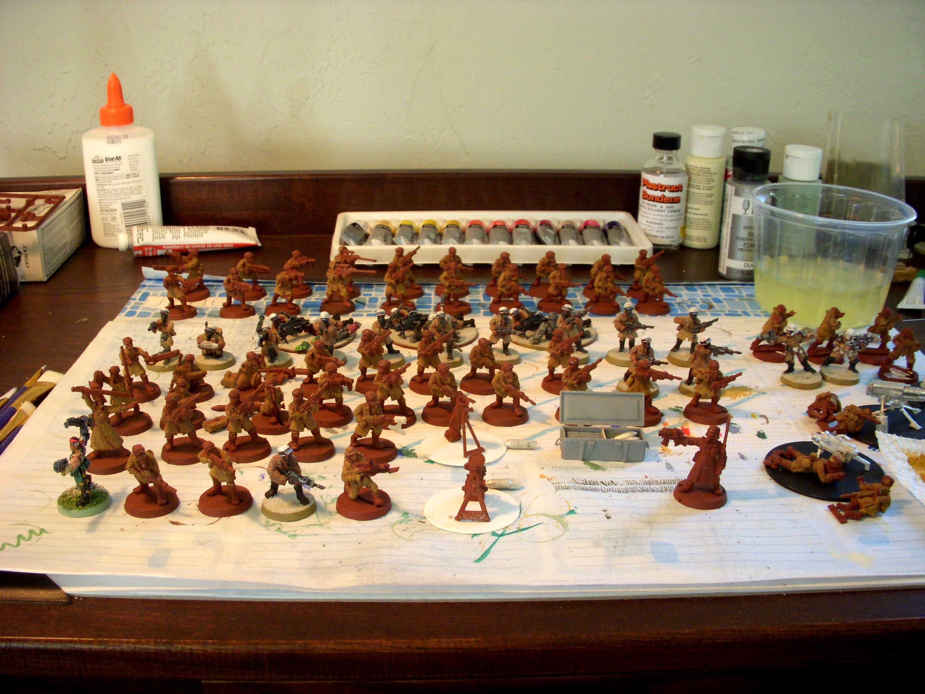 Imperial Guard, Steel Legion, Work In Progress