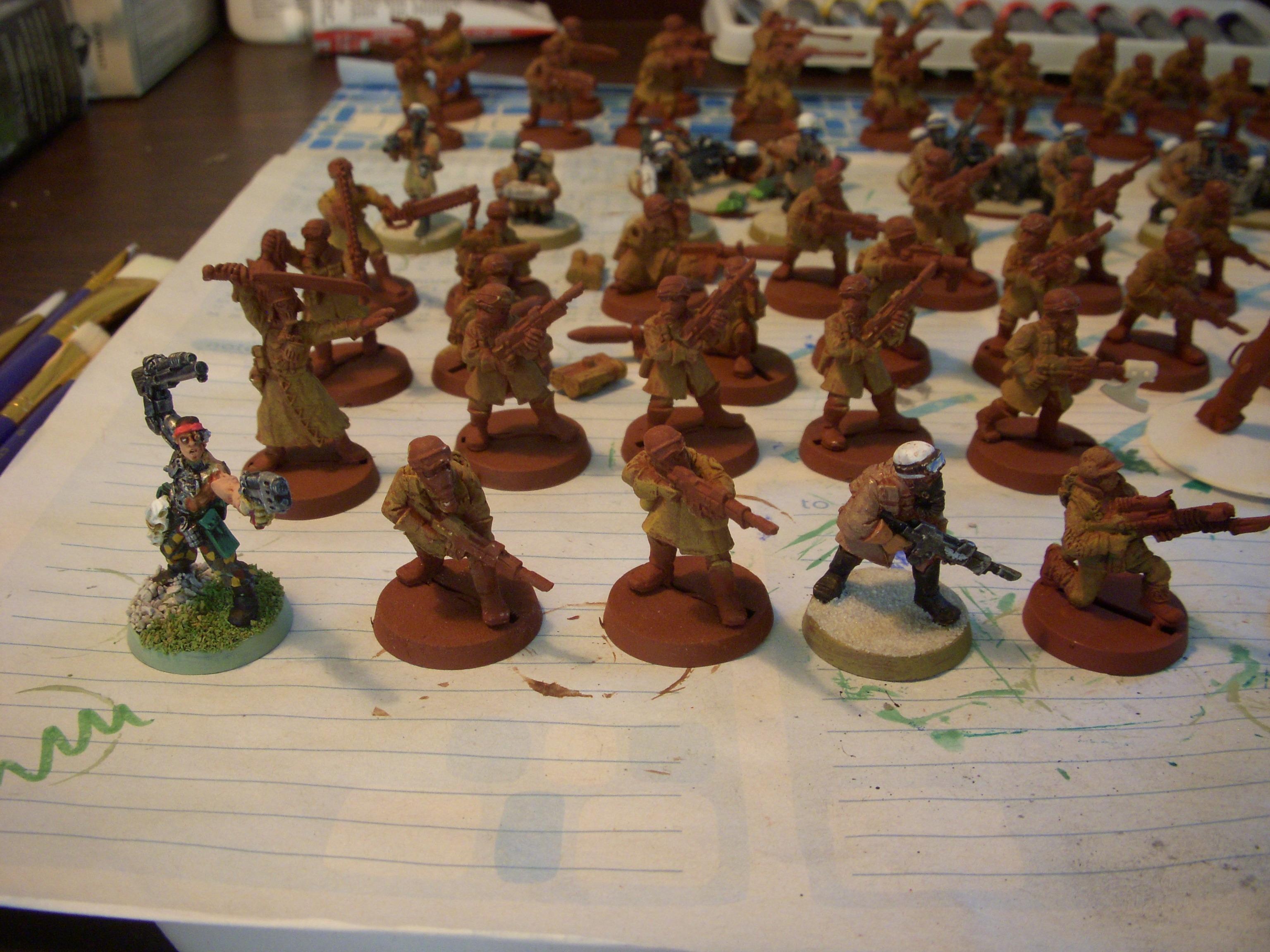 Imperial Guard, Steel Legion, Work In Progress