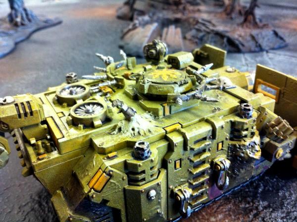 Airbrush, Chaos Space Marines, Nurgle, Vindicator - Nurgle Chaos ...