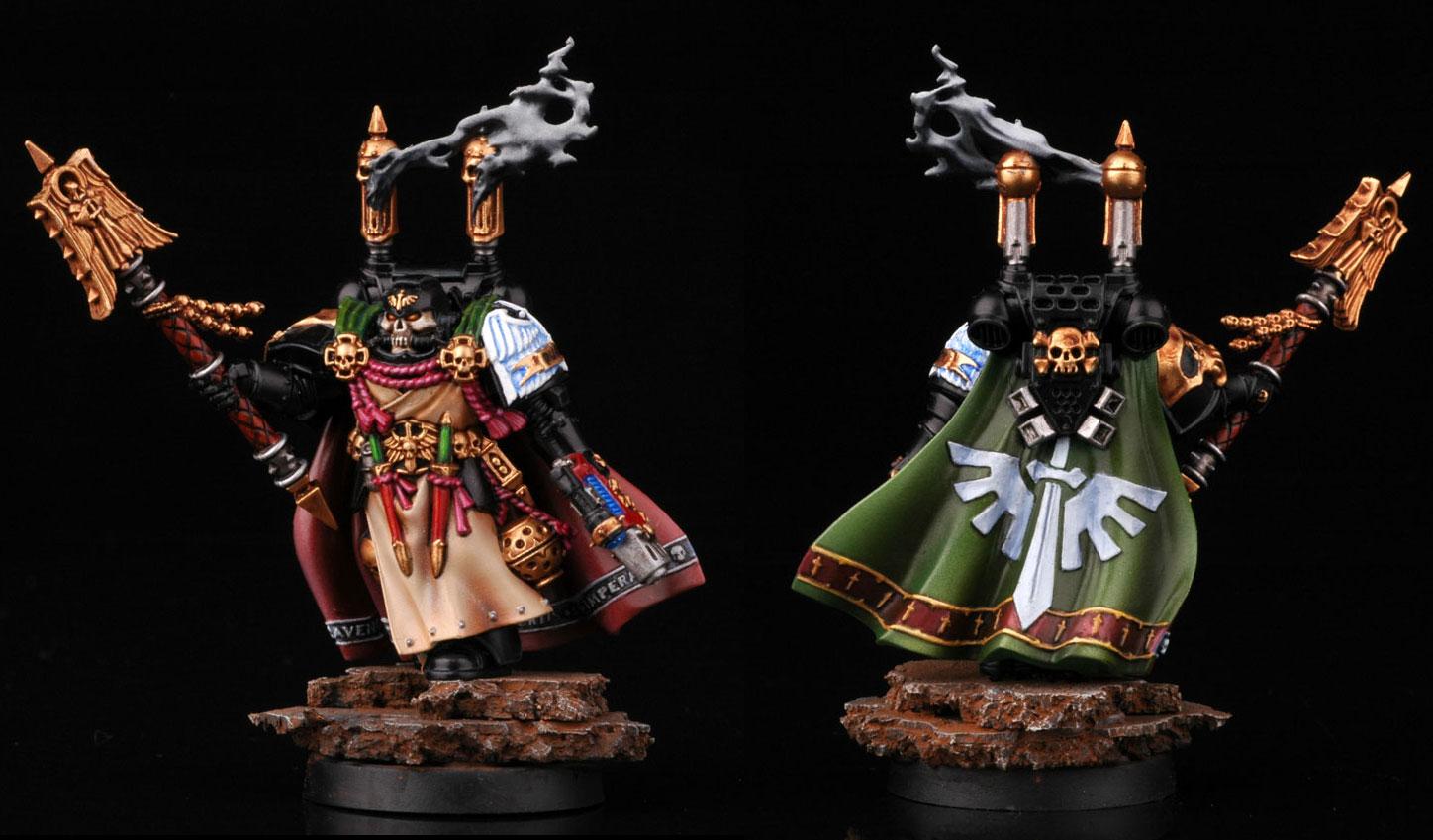 Buypainted, Chaplain, Dark Angels, Dark Vengeance, Interogator, Seraphicus, Warhammer 40,000, Warhammer Fantasy