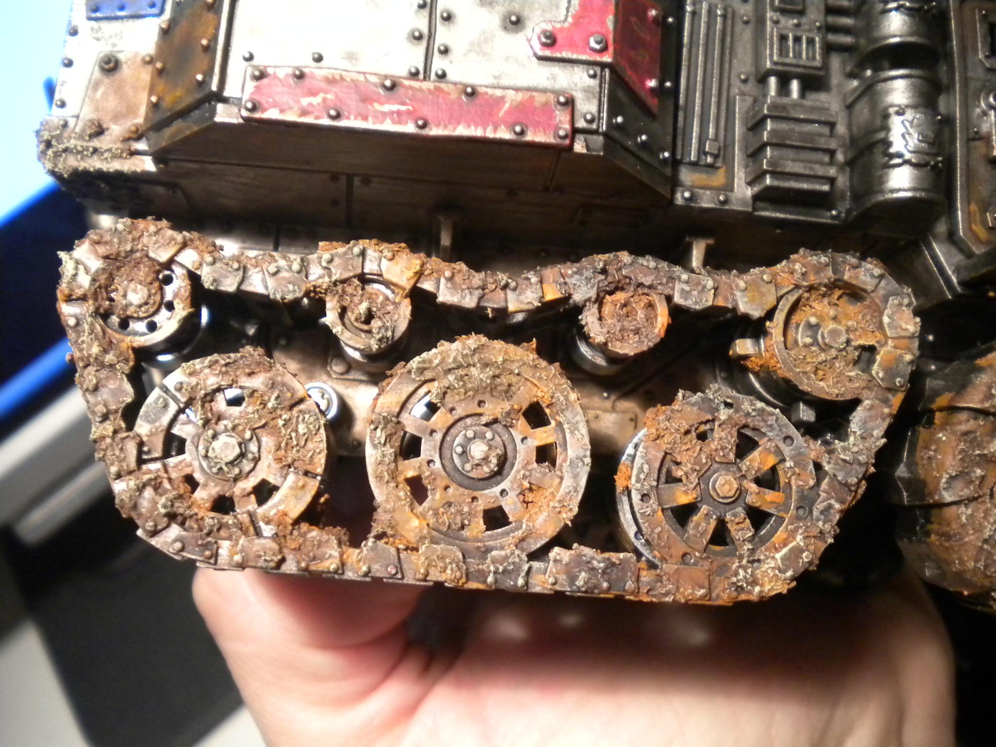 Mud, Tank, Treads, Vehicle, Warhammer 40,000, Weathered