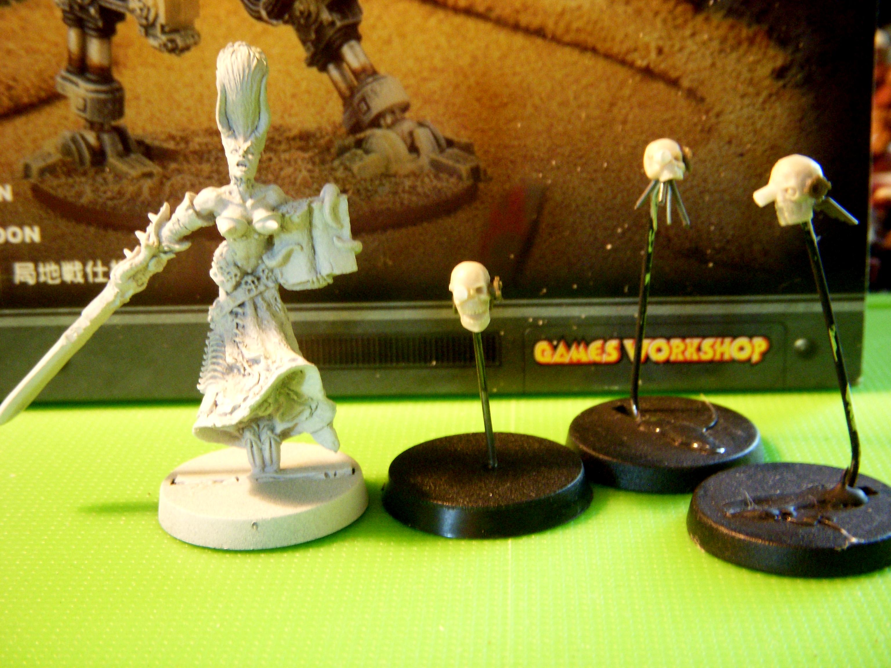 Daemonhost, Inquisitor Henchmen, Necromunda, Servo-skulls, Vintage Figures, Work In Progress