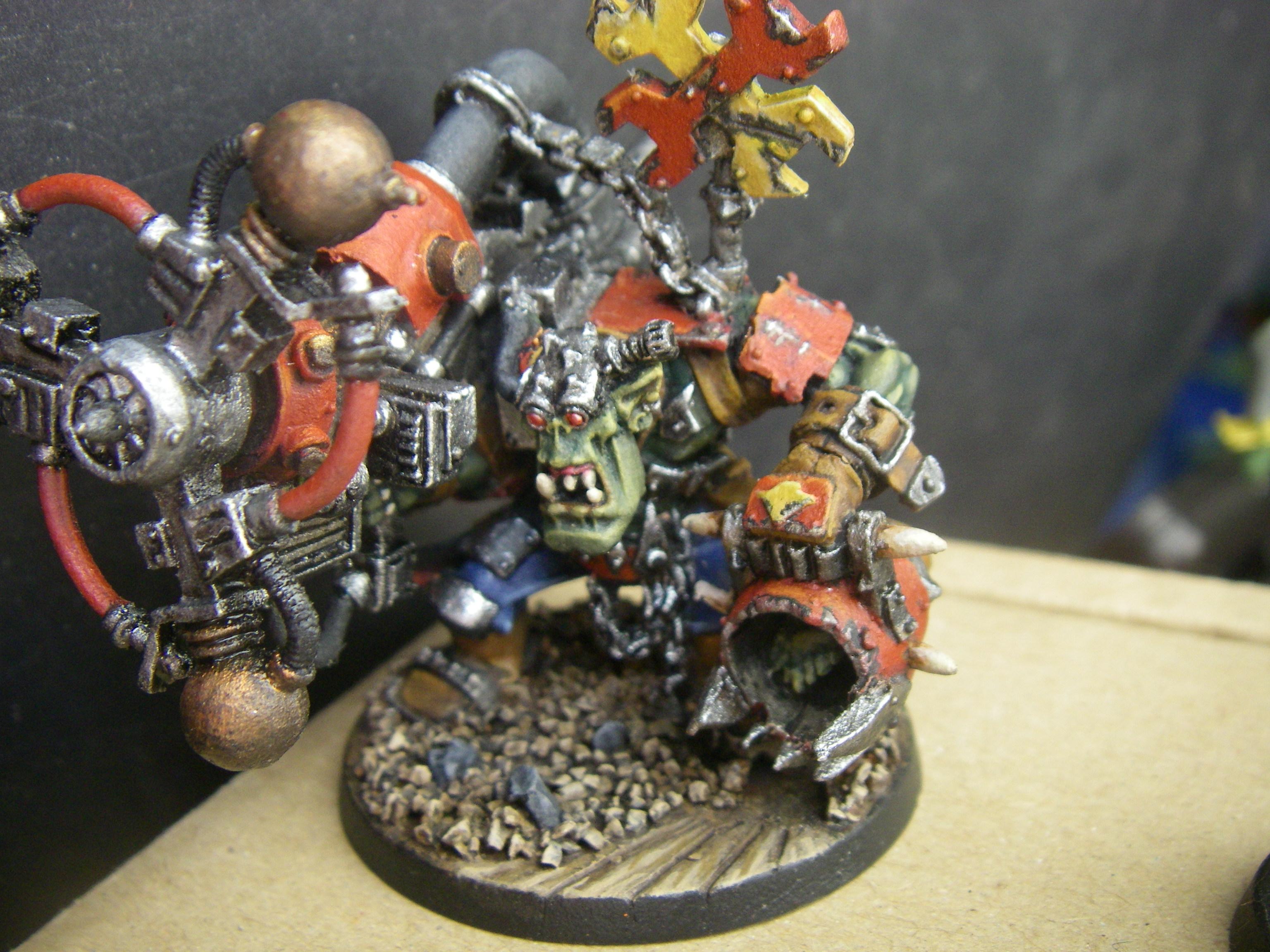 Big Mek, Orks, Sag, Shokk Attack Gun