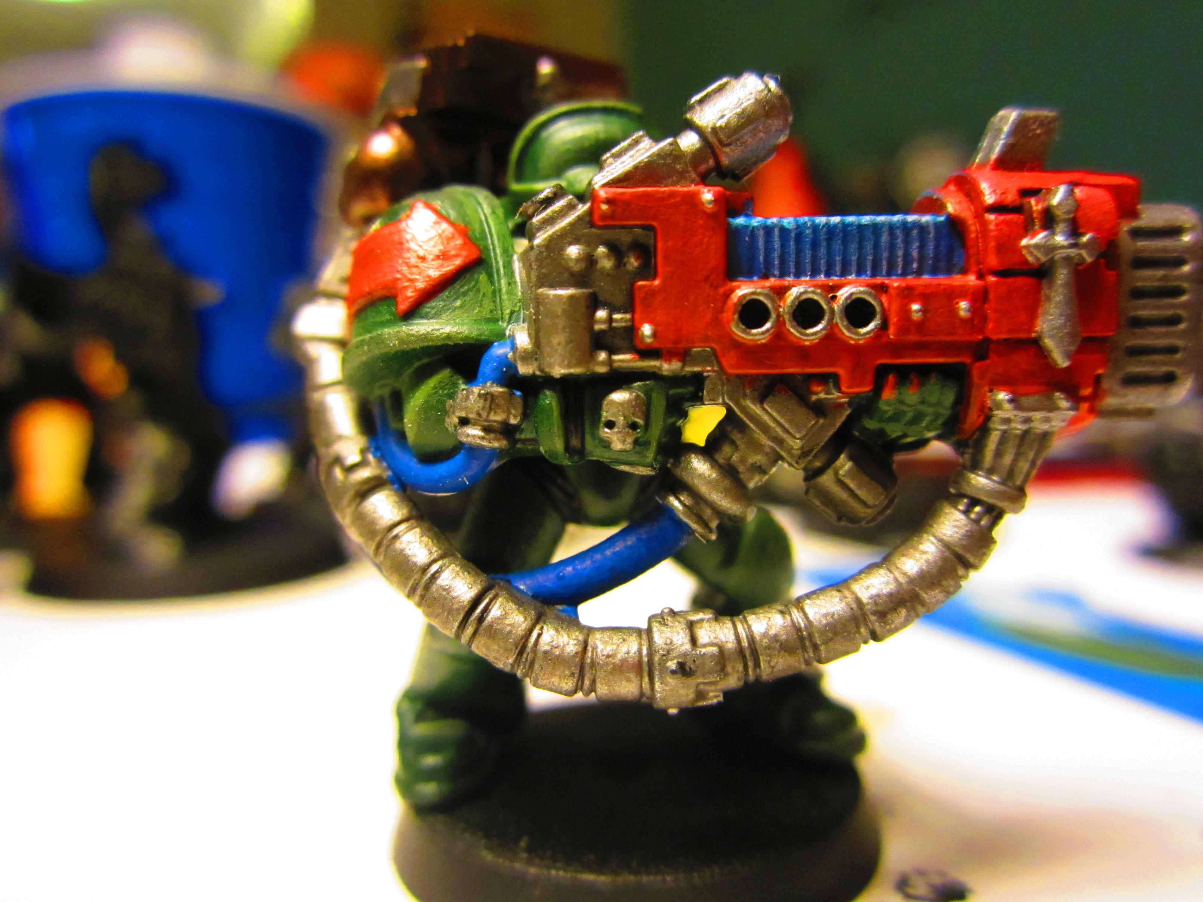 Dark Angels, Green Marine, Pc, Plasma Canon, Tactical Squad