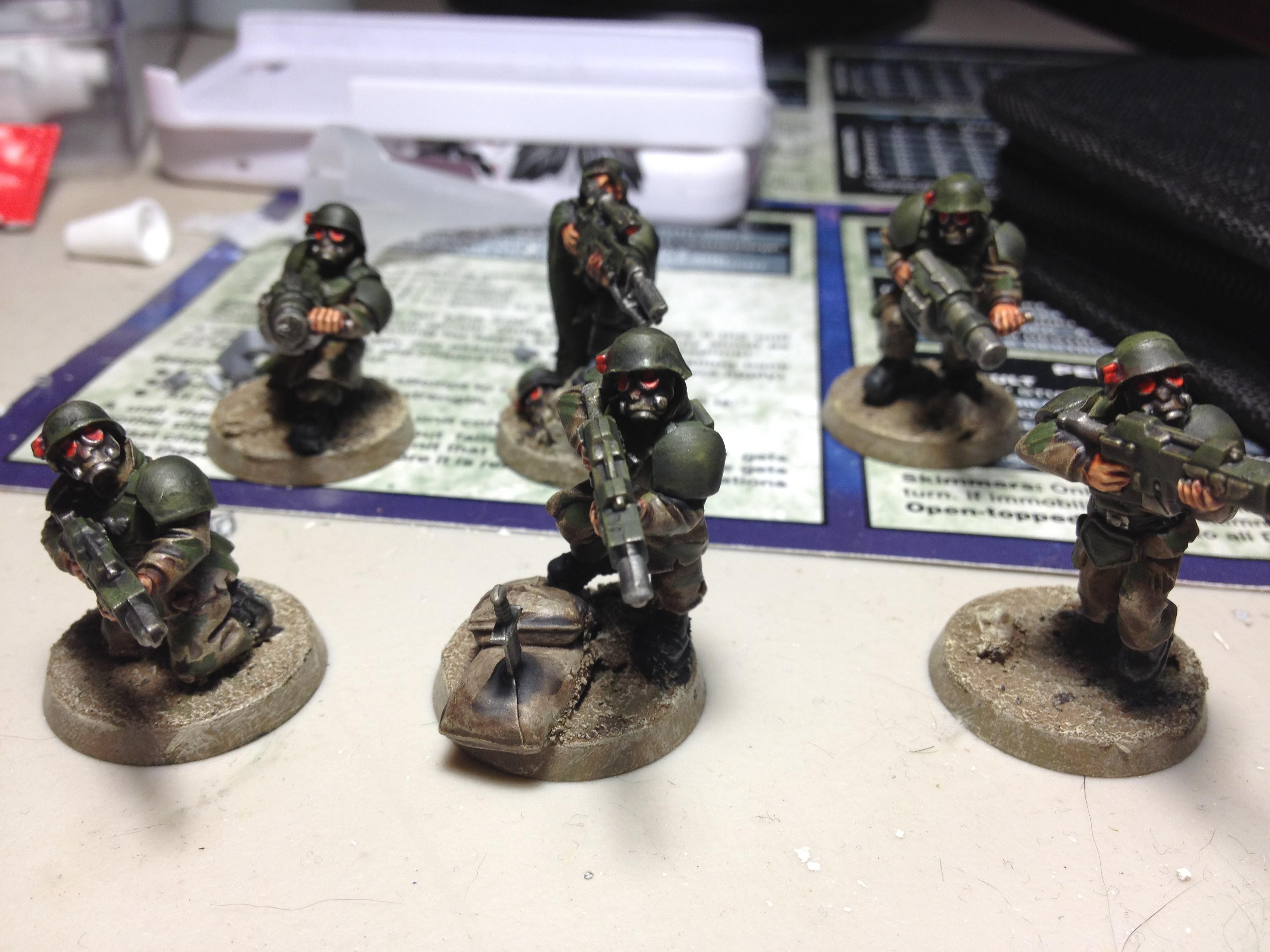 Here's the squad, fully painted