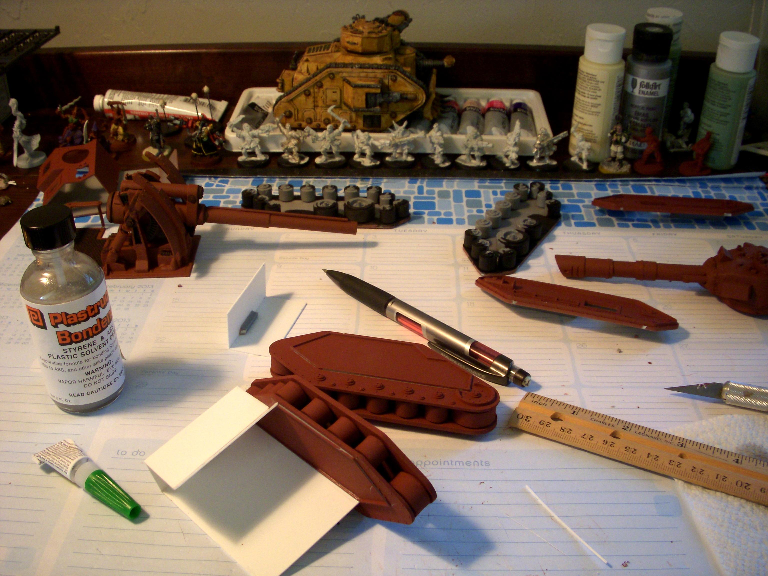 Basilisk, Conversion, Leman Russ, Scratch Build, Steel Legion, Work In Progress